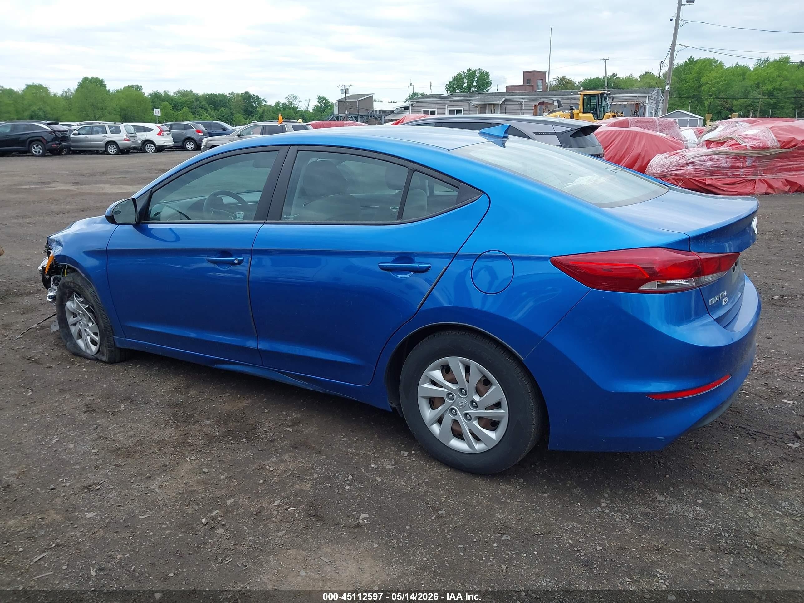2018 Hyundai Elantra Se Dark Blue vin: 5NPD74LF4JH394949