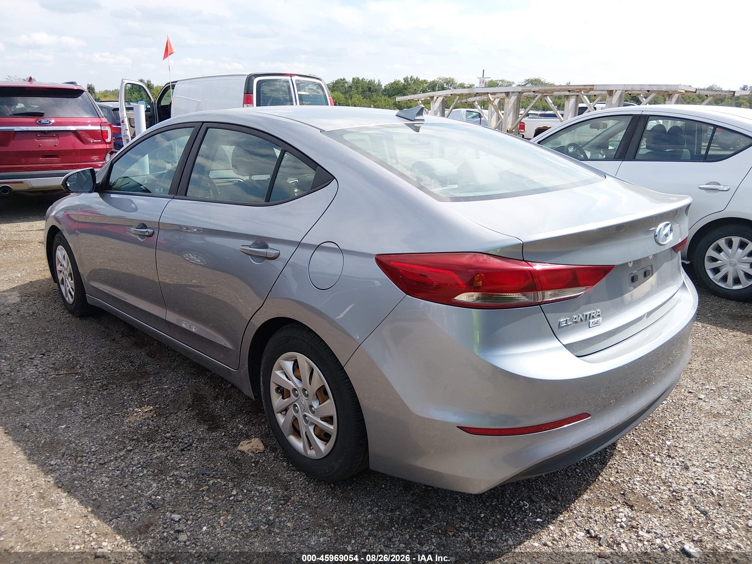 2017 Hyundai Elantra Se Gray vin: 5NPD74LF5HH066563