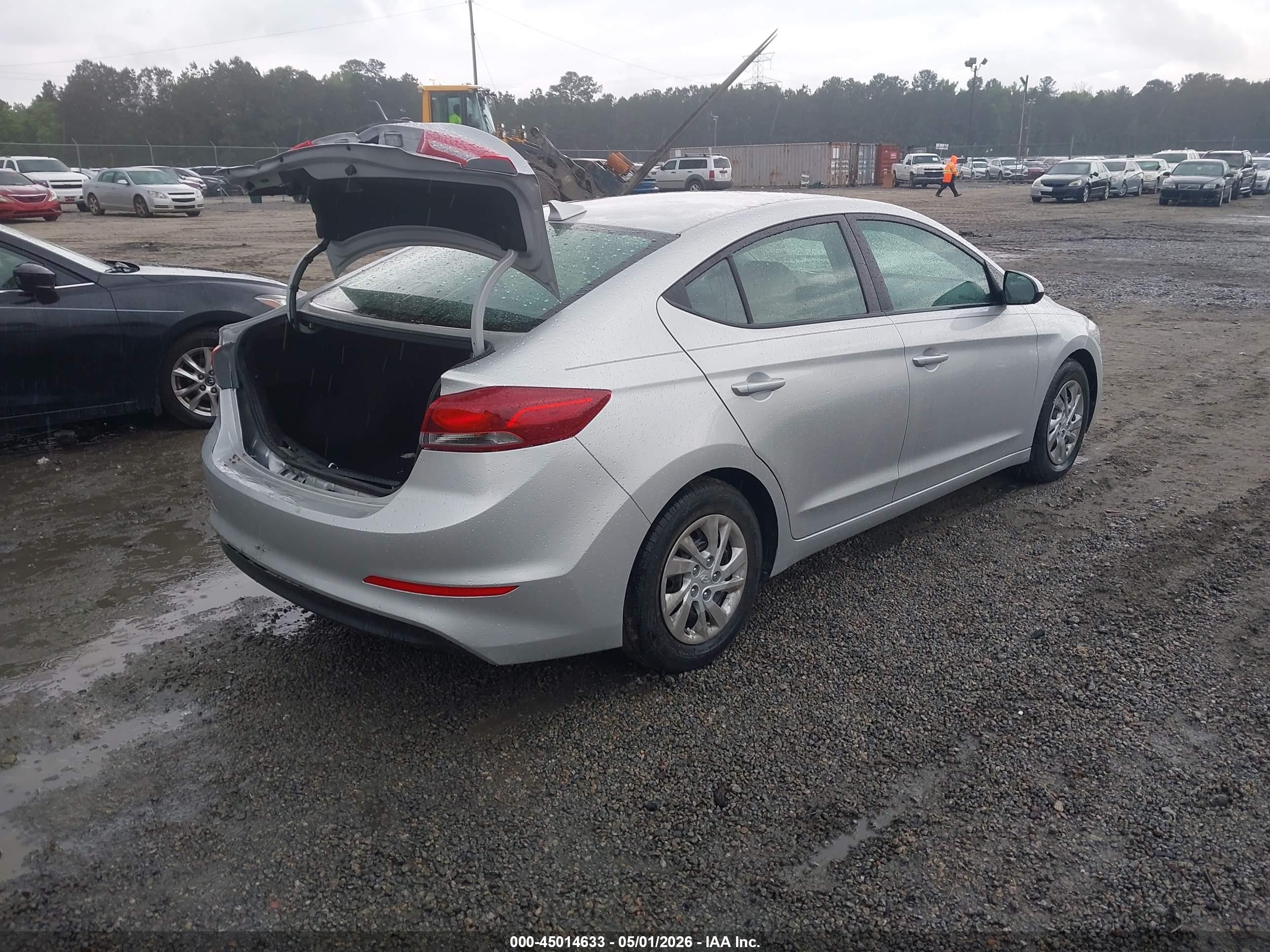 2017 Hyundai Elantra Se Silver vin: 5NPD74LF5HH079460