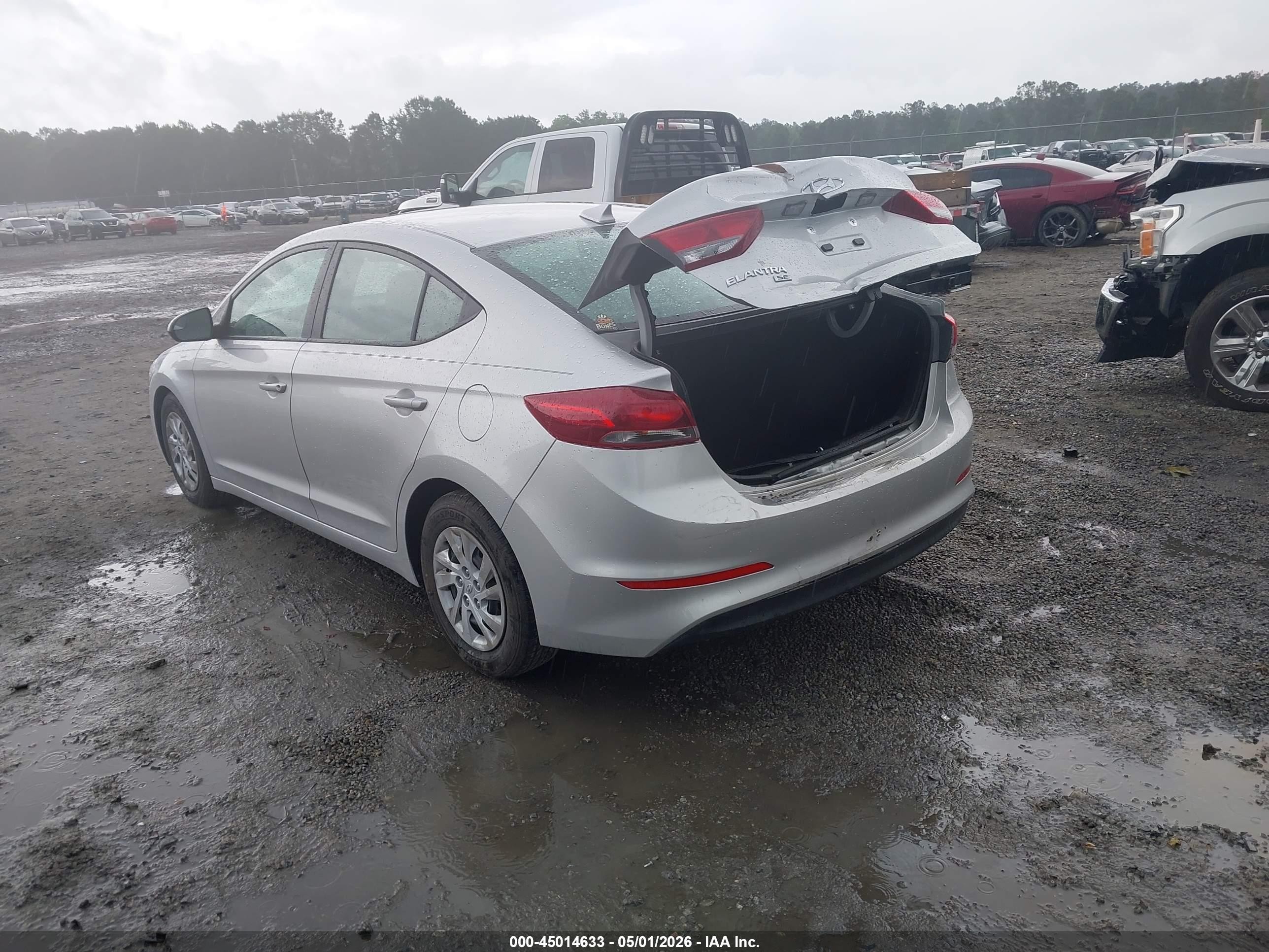 2017 Hyundai Elantra Se Silver vin: 5NPD74LF5HH079460