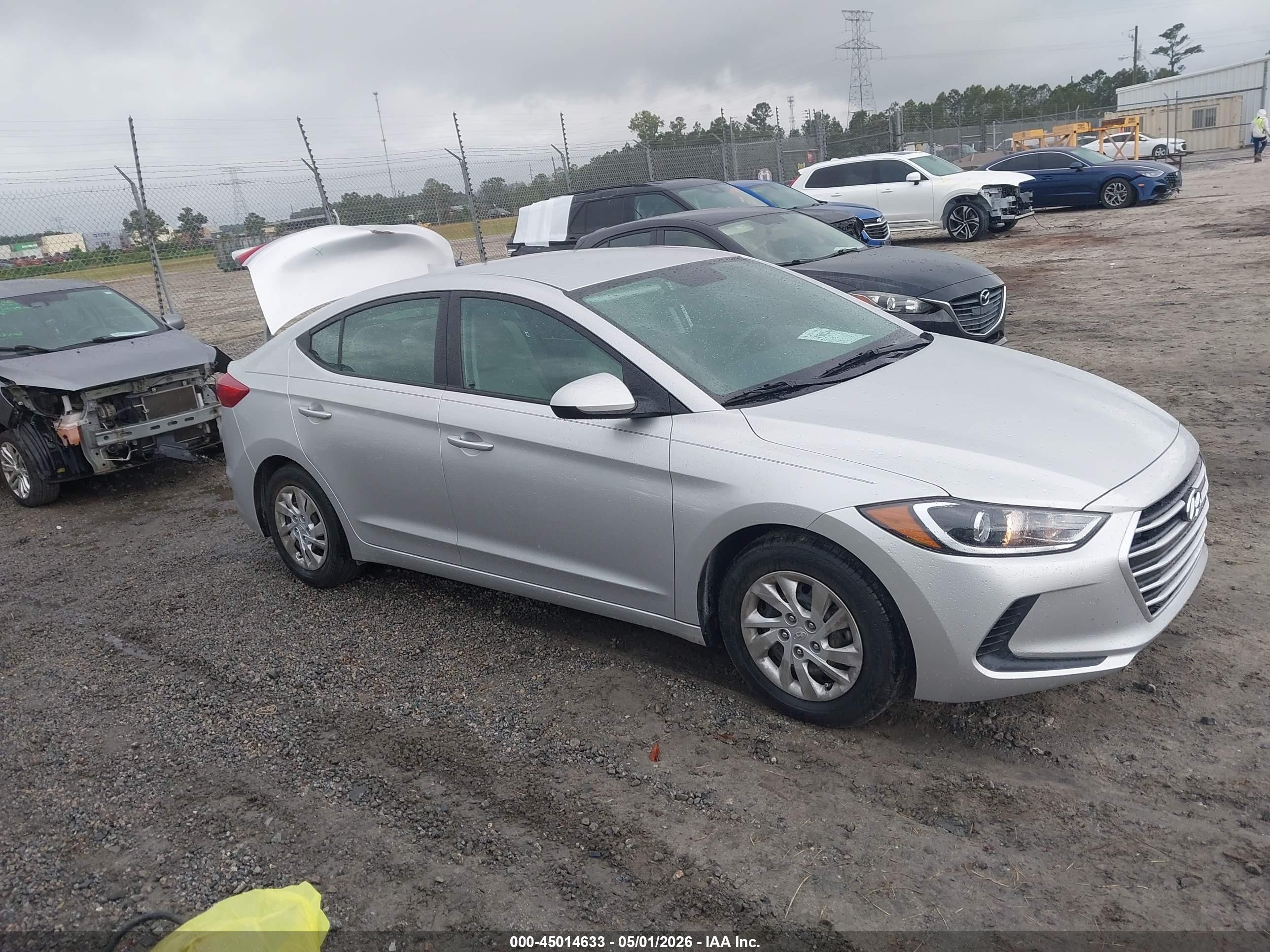 2017 Hyundai Elantra Se Silver vin: 5NPD74LF5HH079460