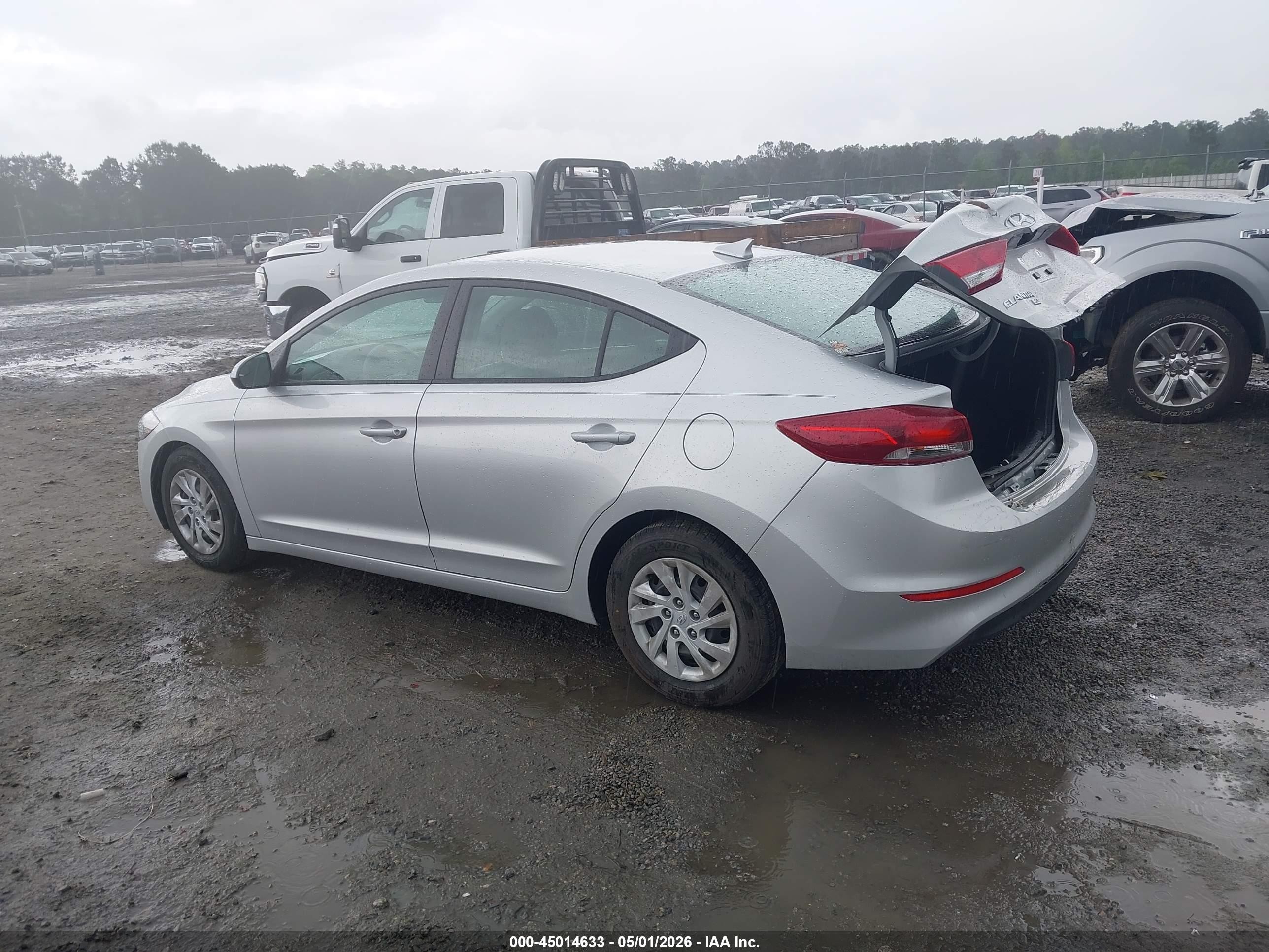 2017 Hyundai Elantra Se Silver vin: 5NPD74LF5HH079460