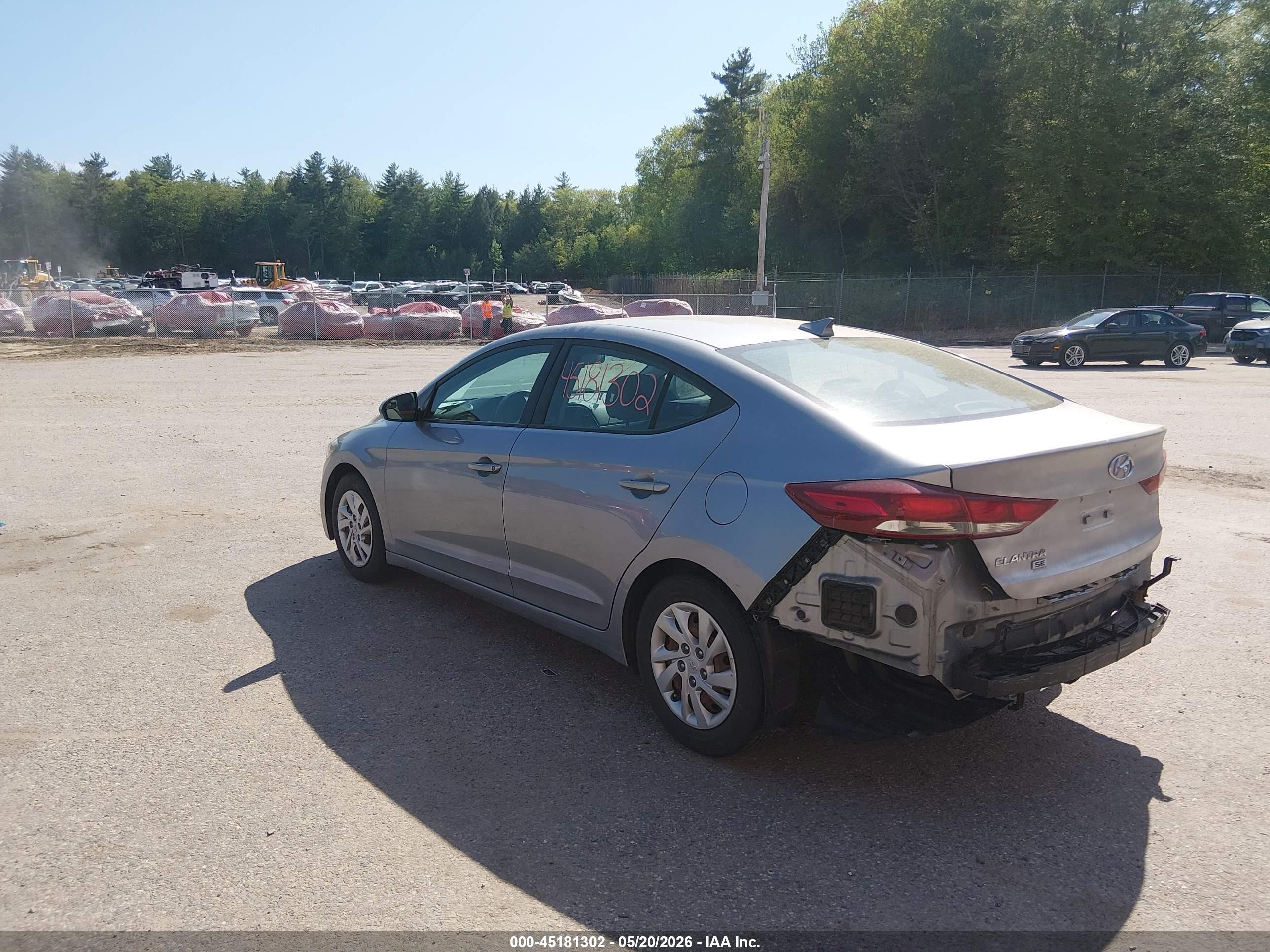 2017 Hyundai Elantra Se Silver vin: 5NPD74LF5HH112229