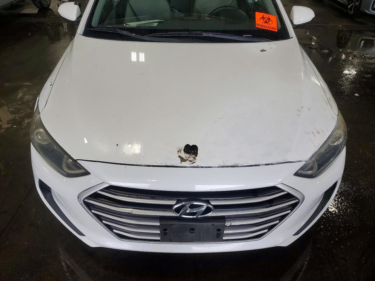 2017 Hyundai Elantra Se White vin: 5NPD74LF5HH140998
