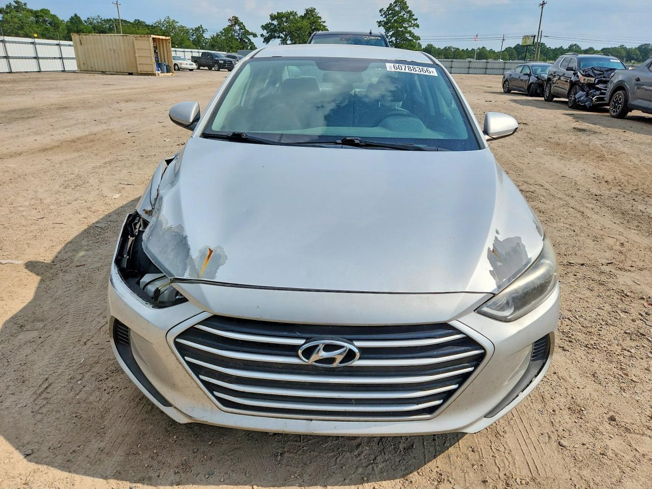 2018 Hyundai Elantra Se Silver vin: 5NPD74LF5JH279616