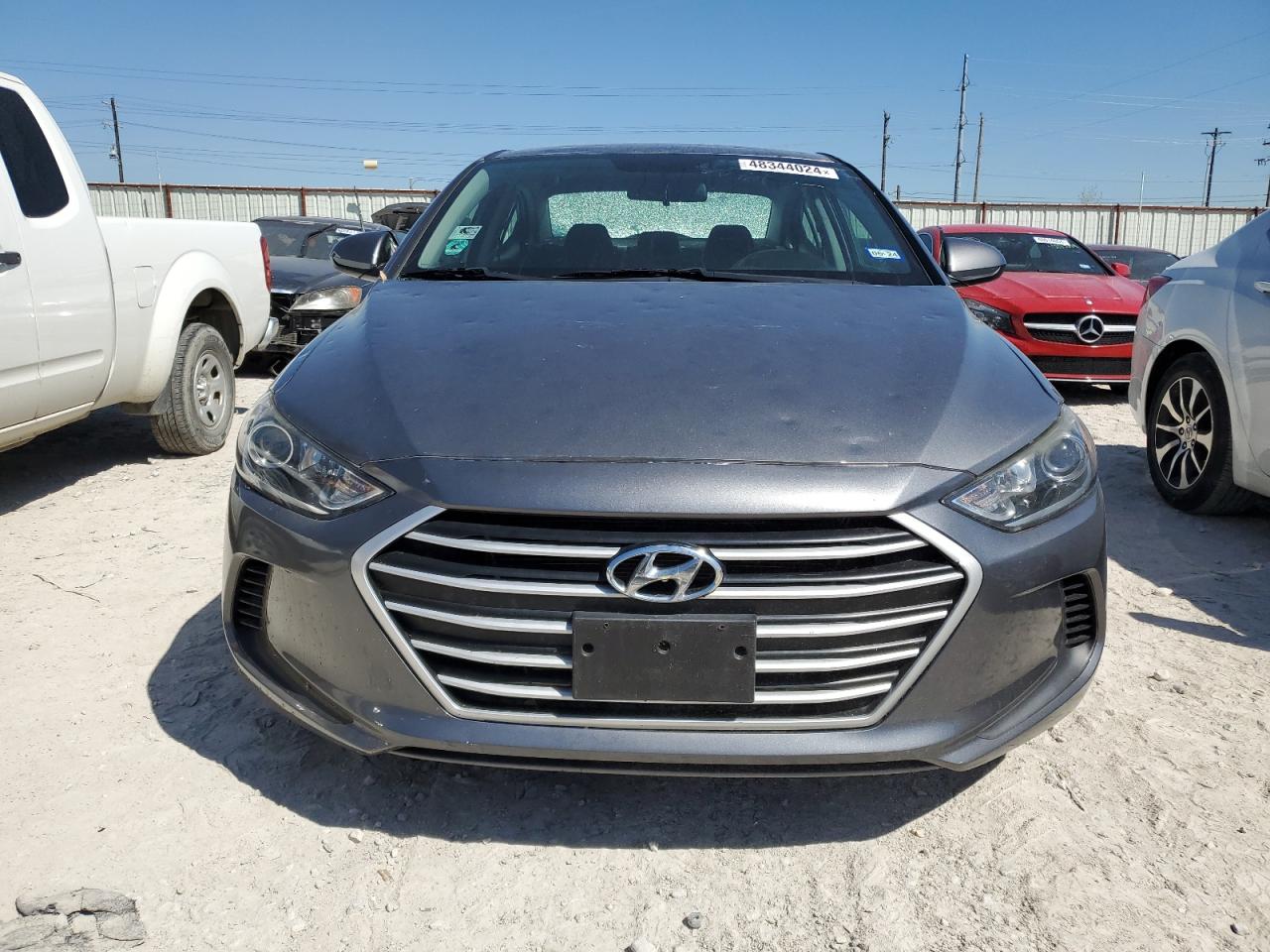 2018 Hyundai Elantra Se Gray vin: 5NPD74LF5JH392269