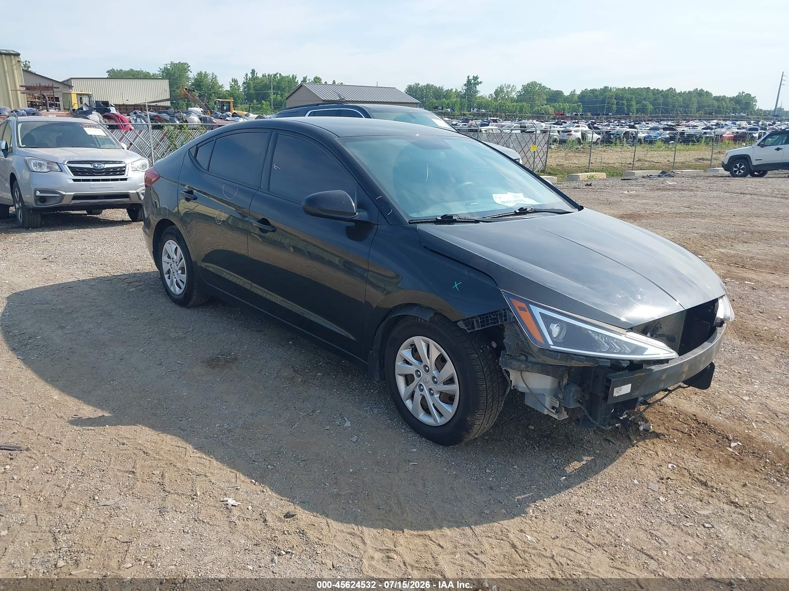 2019 Hyundai Elantra Se Black vin: 5NPD74LF5KH480904