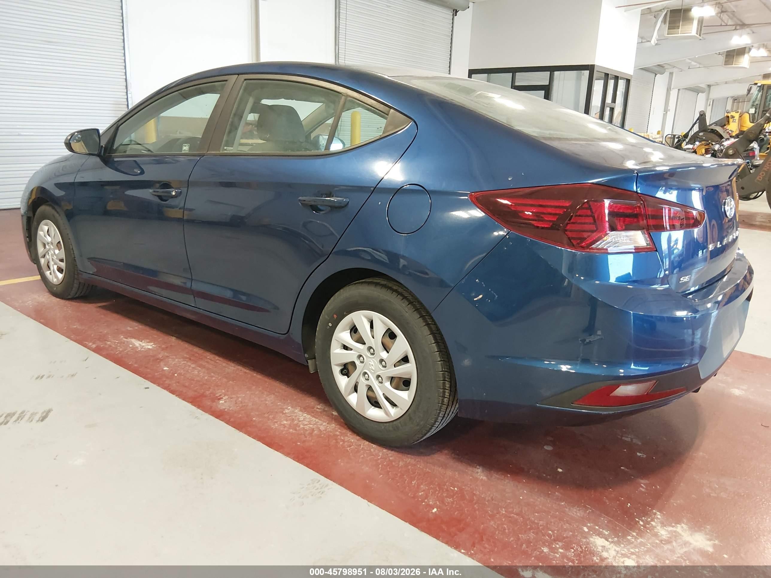 2020 Hyundai Elantra Se Синий vin: 5NPD74LF5LH601318
