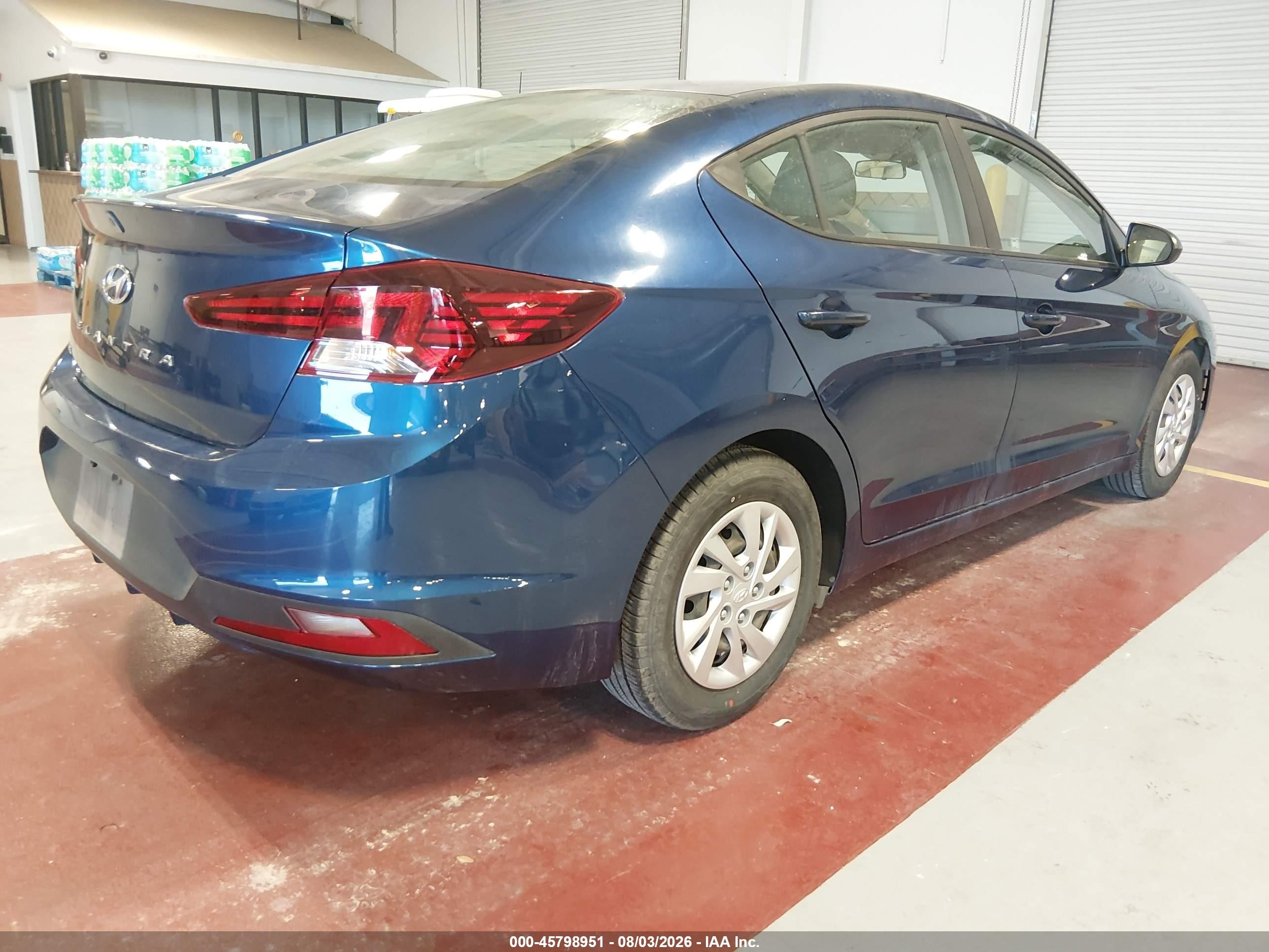 2020 Hyundai Elantra Se Синий vin: 5NPD74LF5LH601318