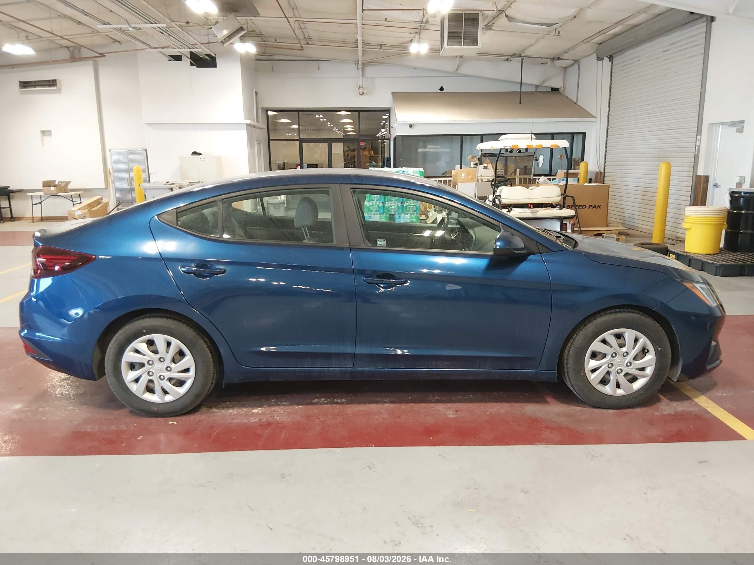 2020 Hyundai Elantra Se Синий vin: 5NPD74LF5LH601318