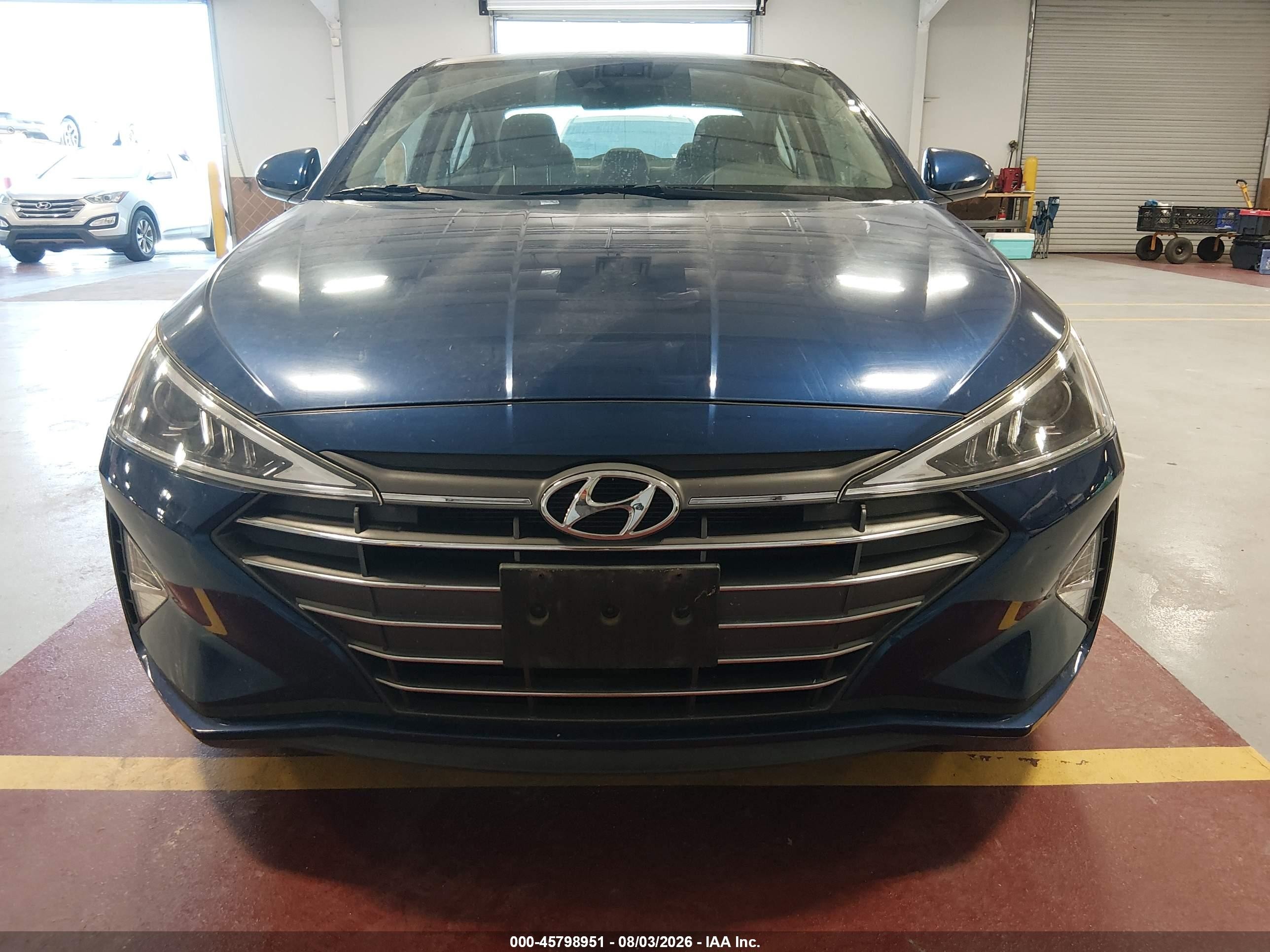 2020 Hyundai Elantra Se Синий vin: 5NPD74LF5LH601318