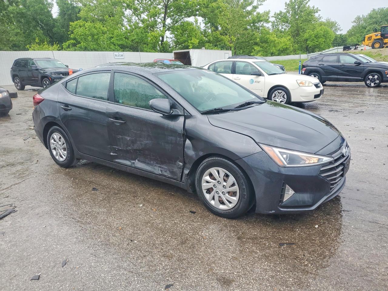 2020 Hyundai Elantra Se Gray vin: 5NPD74LF5LH612822
