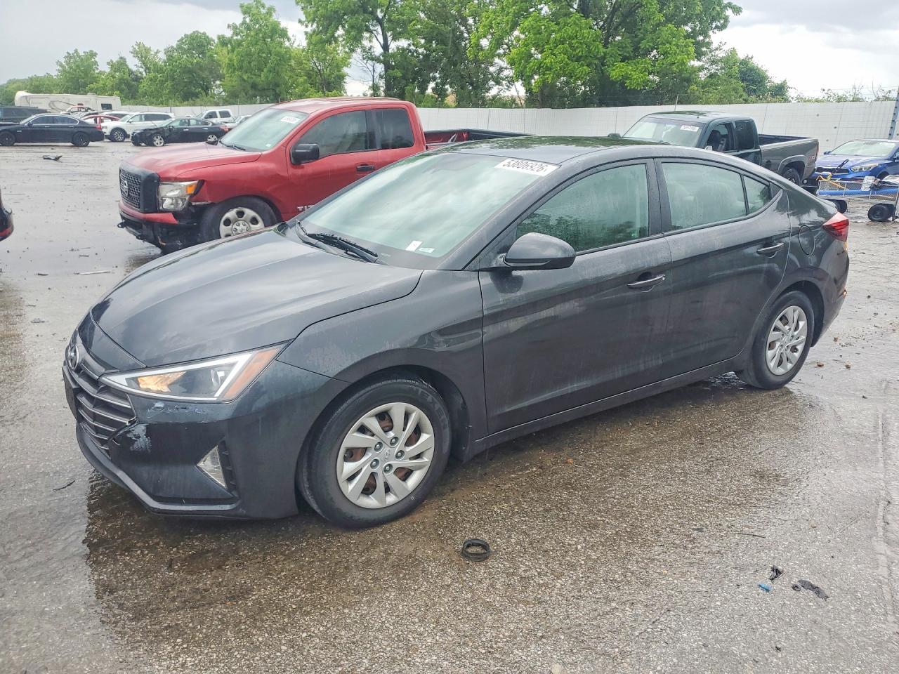 2020 Hyundai Elantra Se Gray vin: 5NPD74LF5LH612822