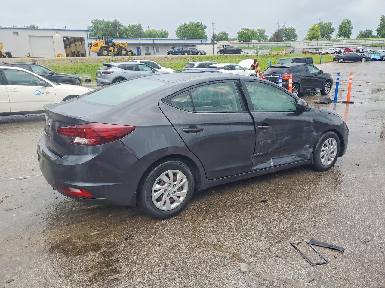 2020 Hyundai Elantra Se Gray vin: 5NPD74LF5LH612822