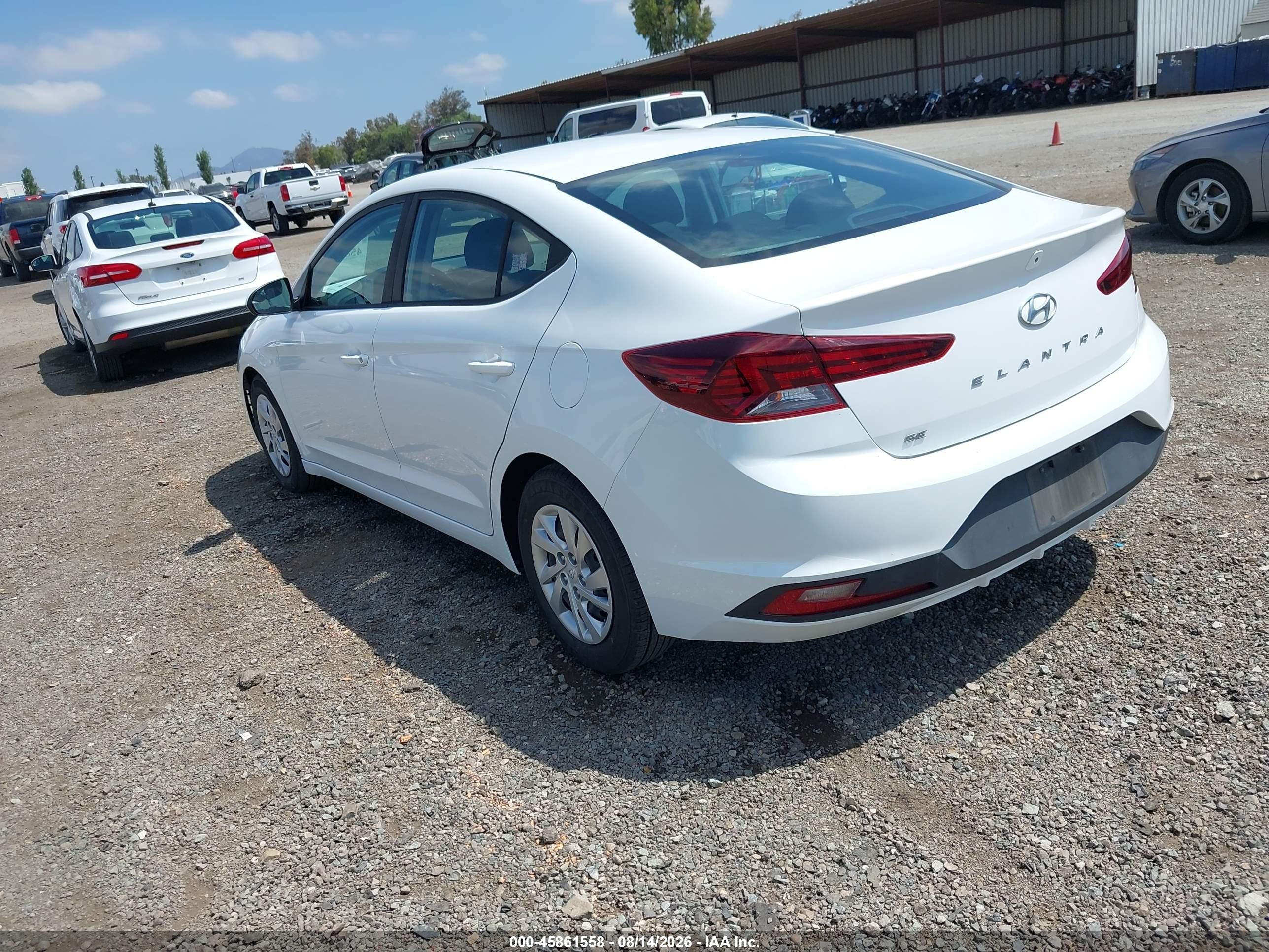 2020 Hyundai Elantra Se White vin: 5NPD74LF5LH615767