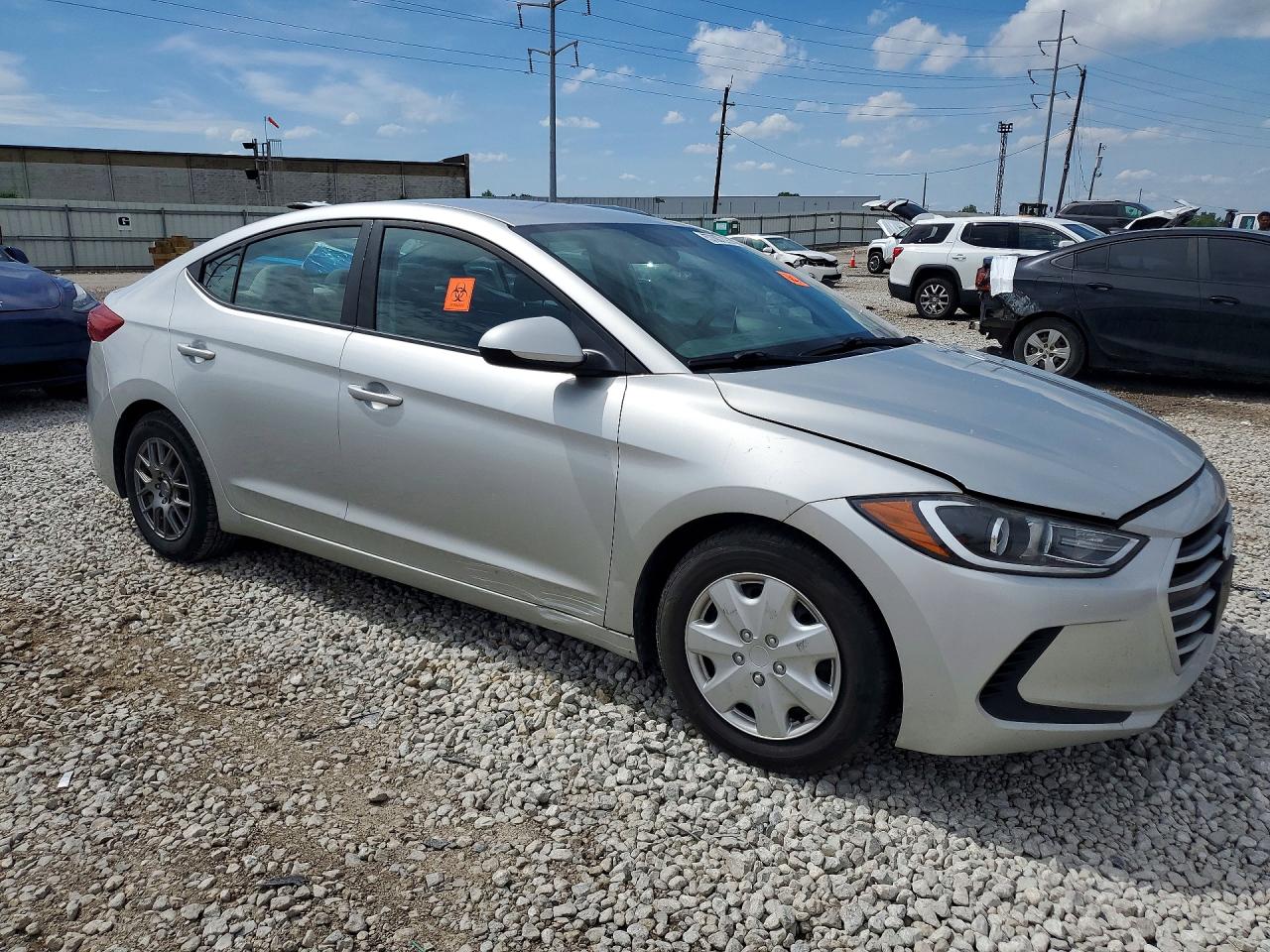 2017 Hyundai Elantra Se Silver vin: 5NPD74LF7HH208122