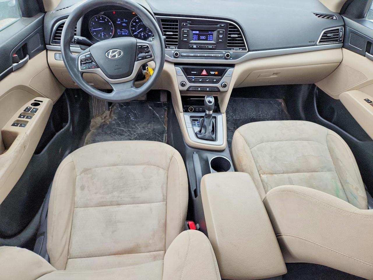 2018 Hyundai Elantra Se White vin: 5NPD74LF7JH299446