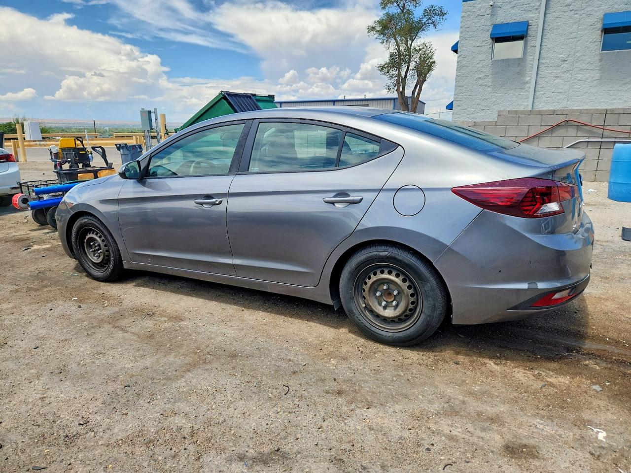 2019 Hyundai Elantra Se Gray vin: 5NPD74LF7KH459469
