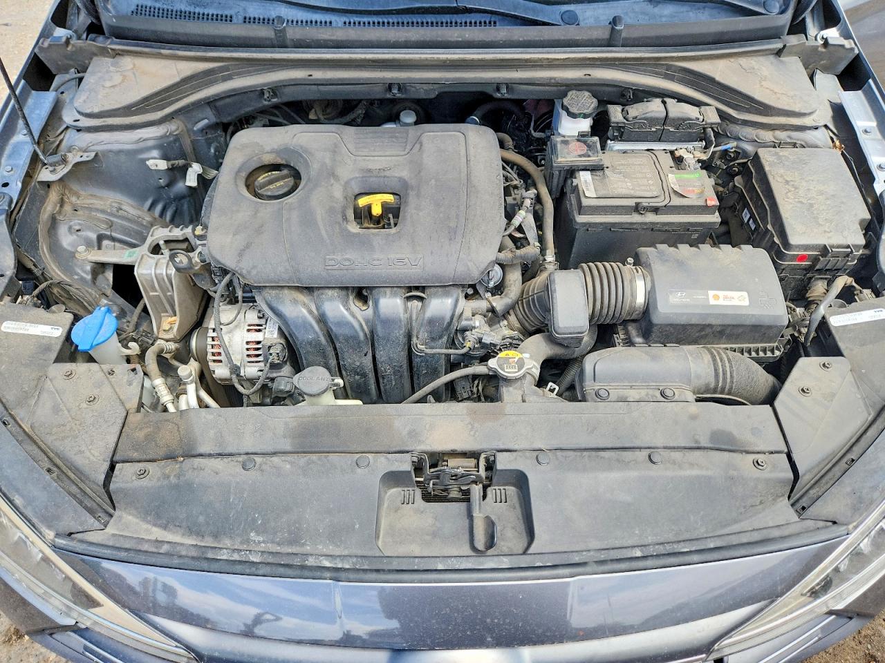 2019 Hyundai Elantra Se Gray vin: 5NPD74LF7KH459469