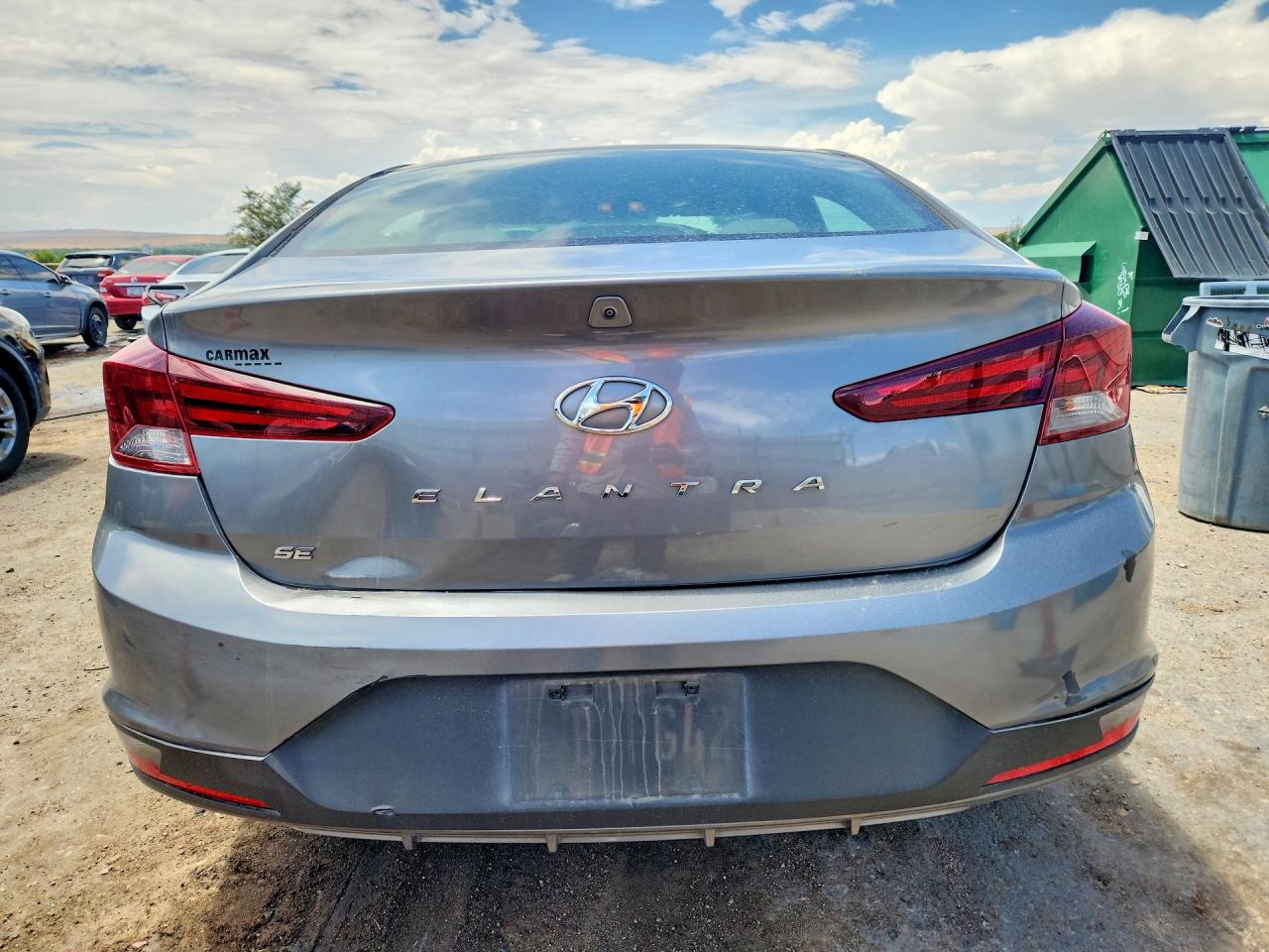 2019 Hyundai Elantra Se Gray vin: 5NPD74LF7KH459469