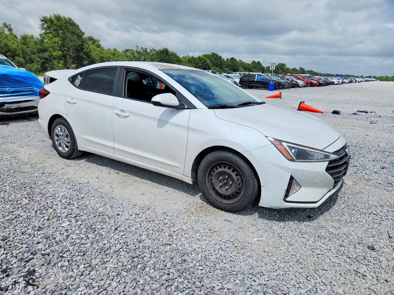2020 Hyundai Elantra Se White vin: 5NPD74LF7LH523611