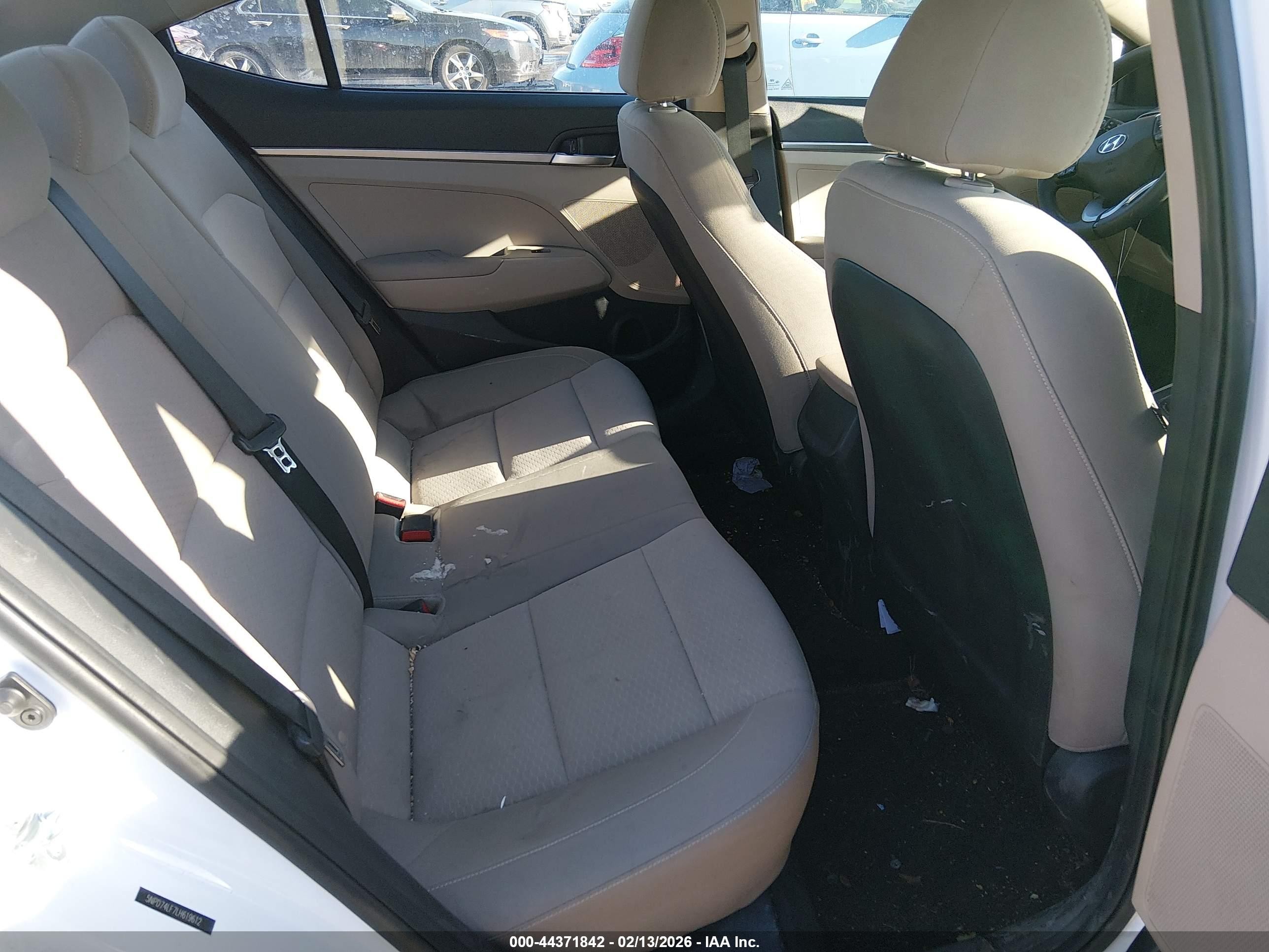 2020 Hyundai Elantra Se White vin: 5NPD74LF7LH619612