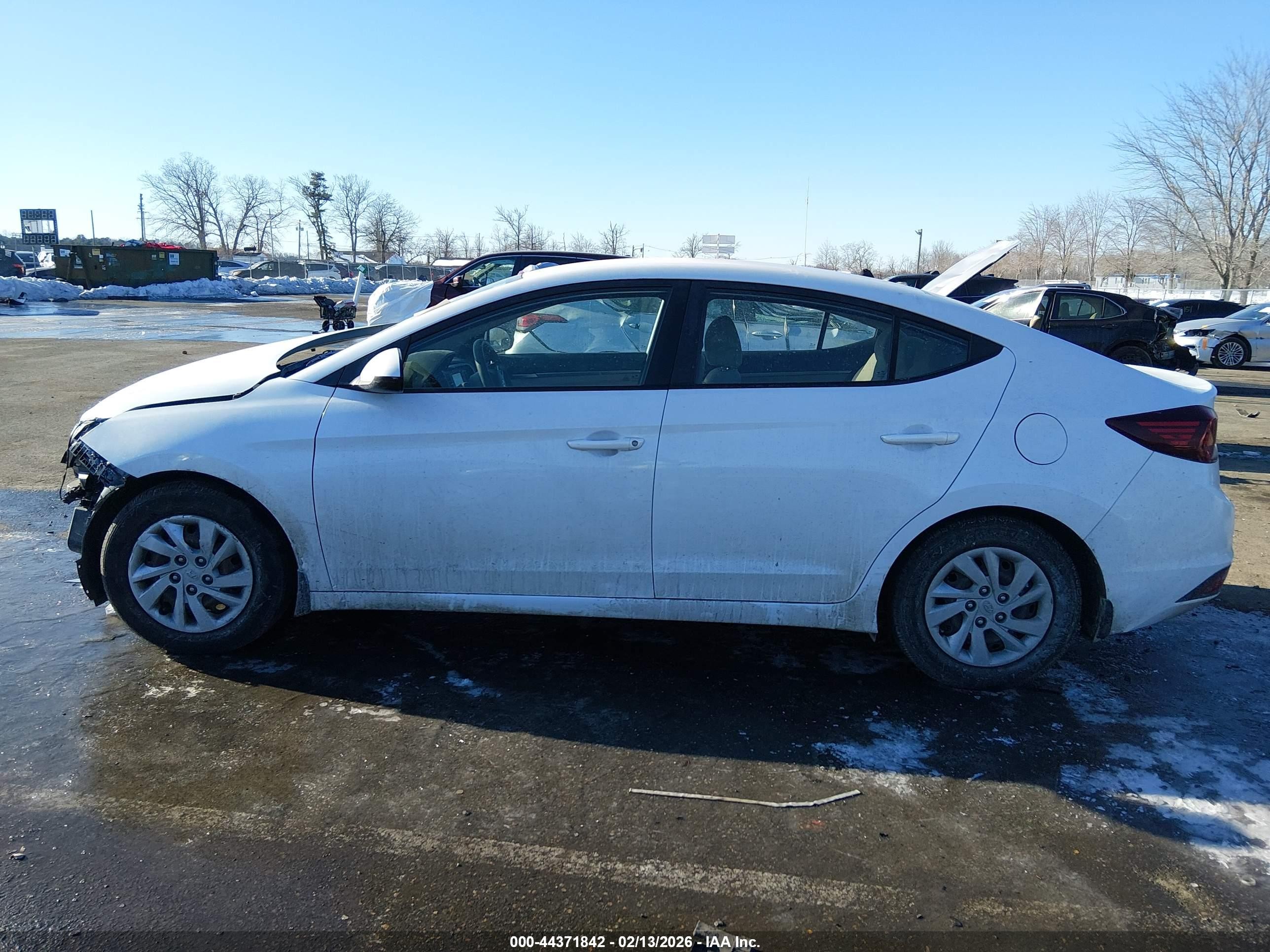 2020 Hyundai Elantra Se White vin: 5NPD74LF7LH619612