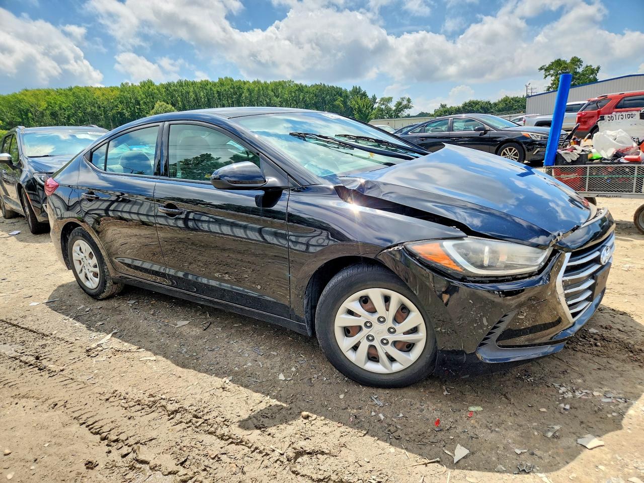 2018 Hyundai Elantra Se Black vin: 5NPD74LF8JH319977