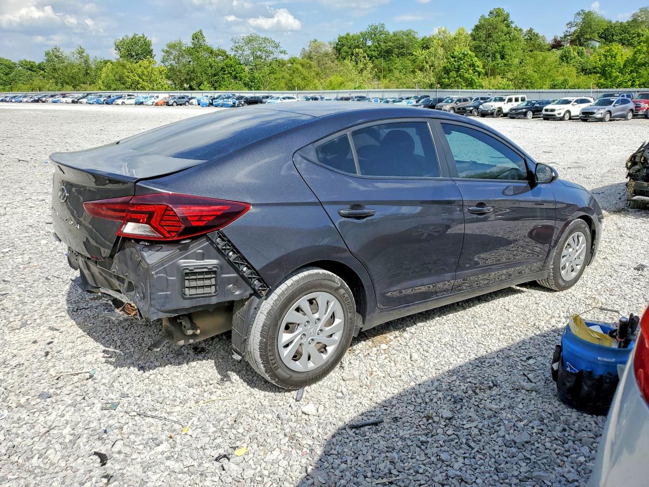 2020 Hyundai Elantra Se Серый vin: 5NPD74LF8LH601491