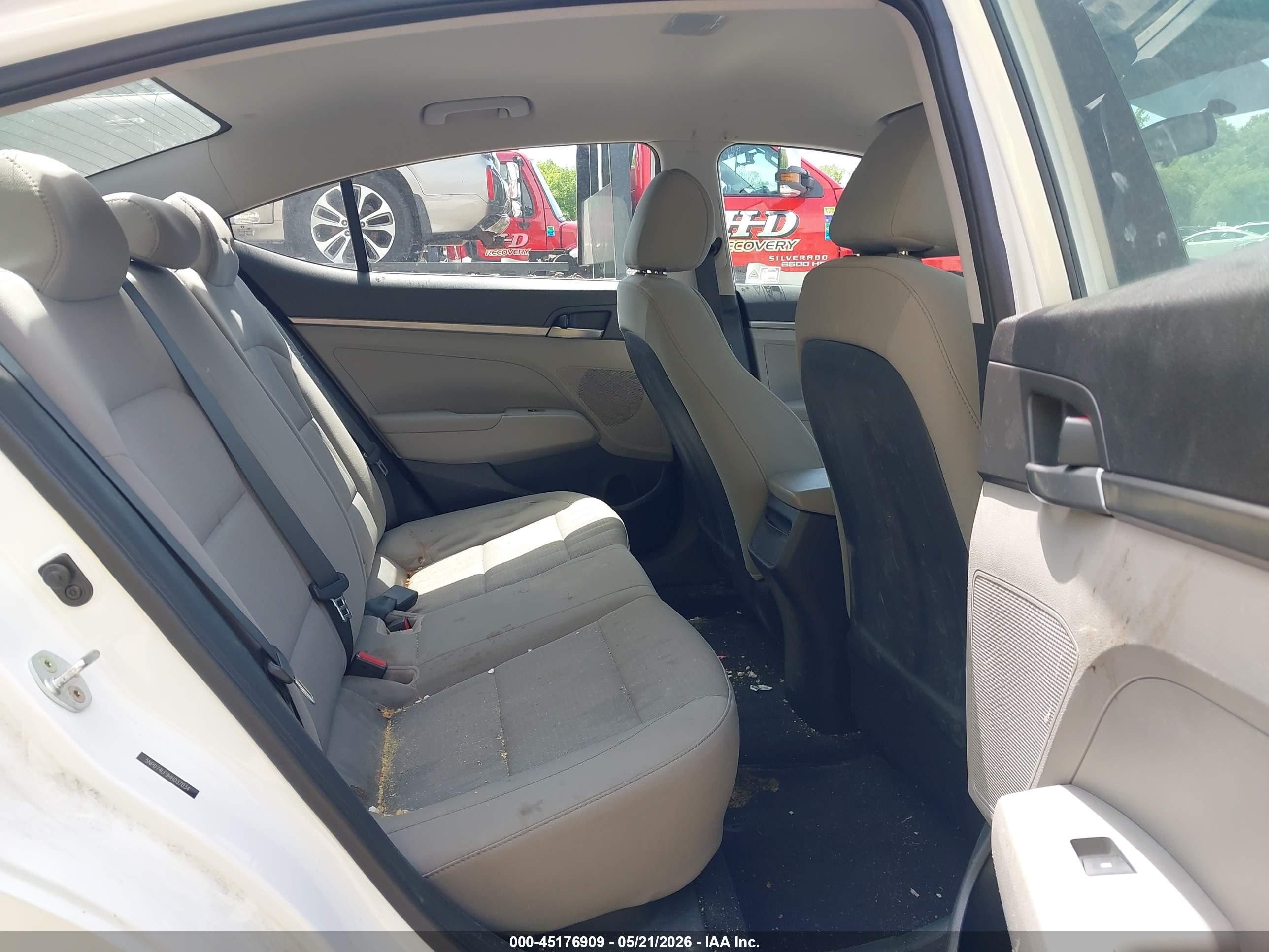 2017 Hyundai Elantra Se White vin: 5NPD74LF9HH037034