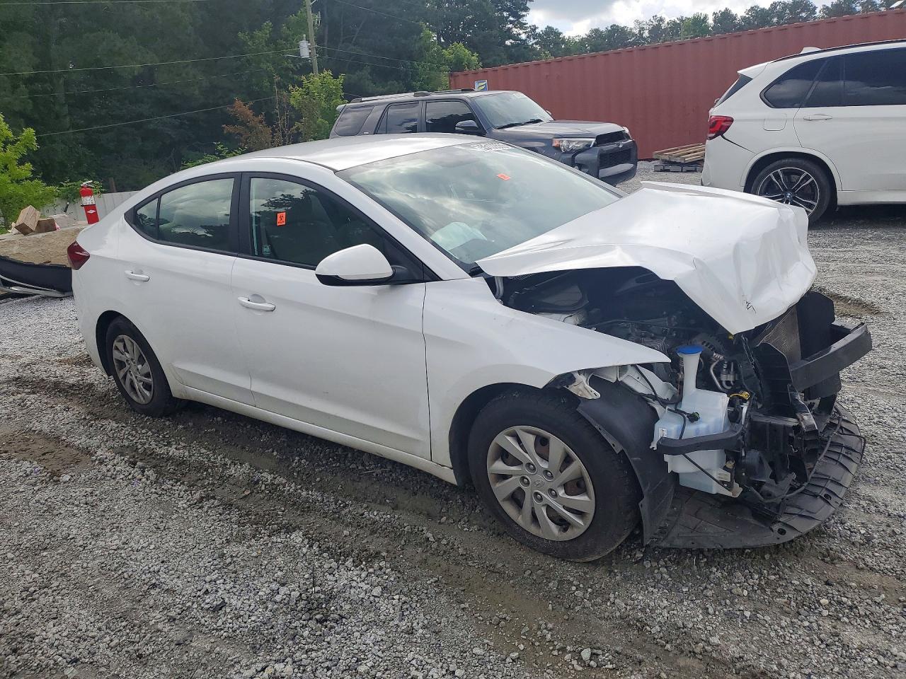 2018 Hyundai Elantra Se White vin: 5NPD74LF9JH258039