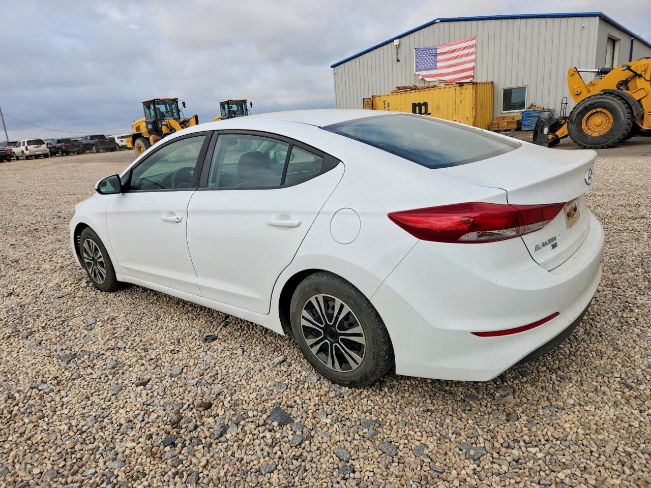 2018 Hyundai Elantra Se White vin: 5NPD74LF9JH354401