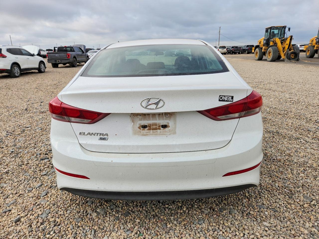 2018 Hyundai Elantra Se White vin: 5NPD74LF9JH354401