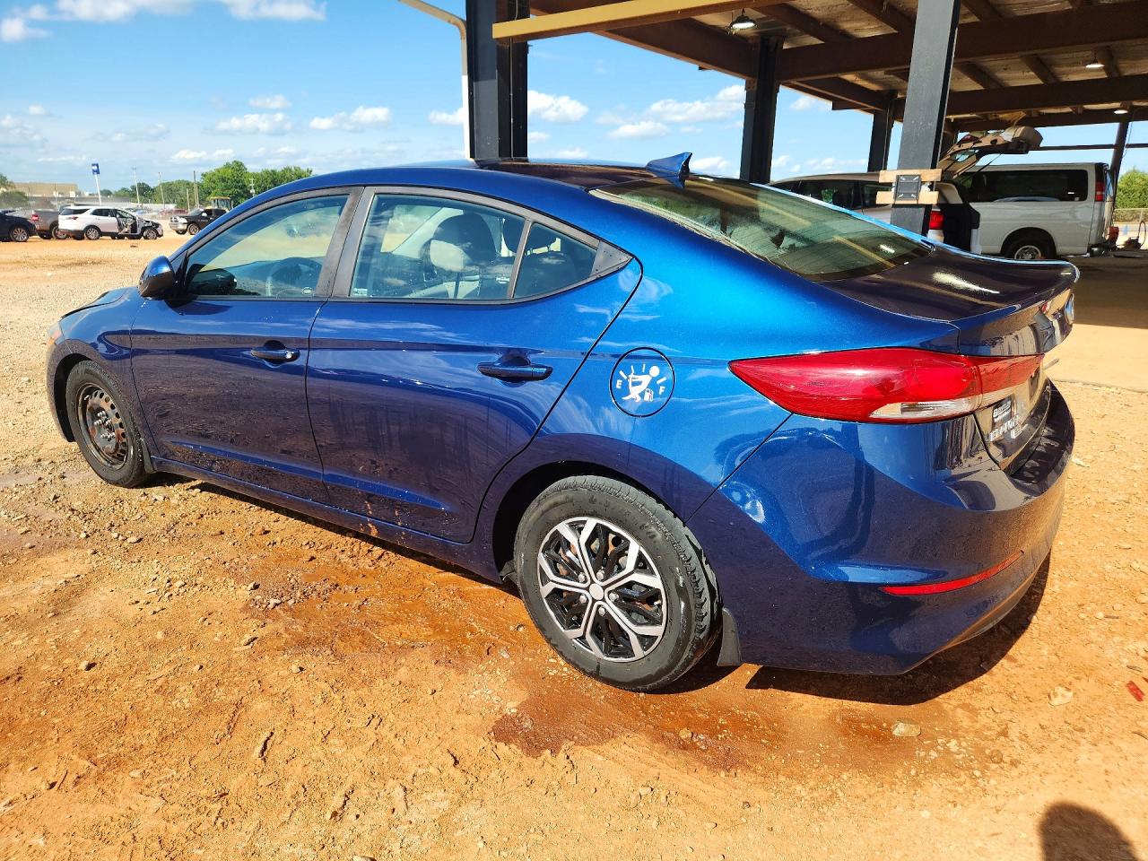2018 Hyundai Elantra Se Синий vin: 5NPD74LF9JH362241