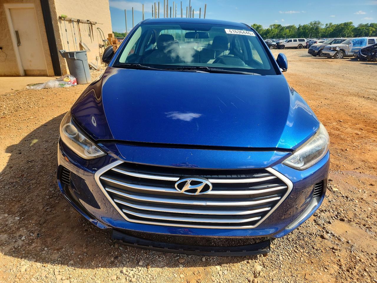 2018 Hyundai Elantra Se Синий vin: 5NPD74LF9JH362241