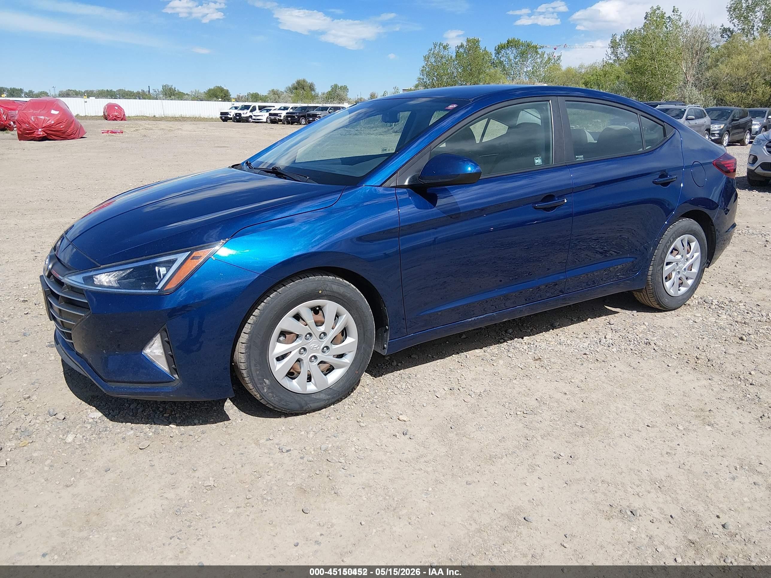 2020 Hyundai Elantra Se Blue vin: 5NPD74LF9LH600916