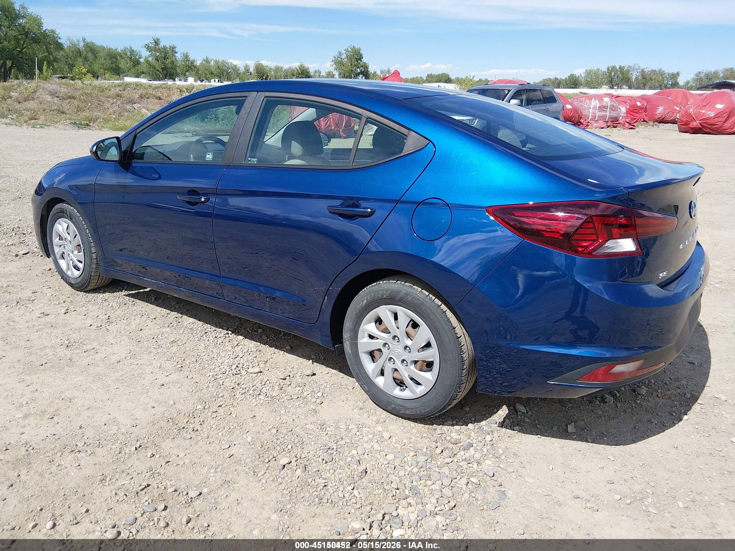 2020 Hyundai Elantra Se Blue vin: 5NPD74LF9LH600916