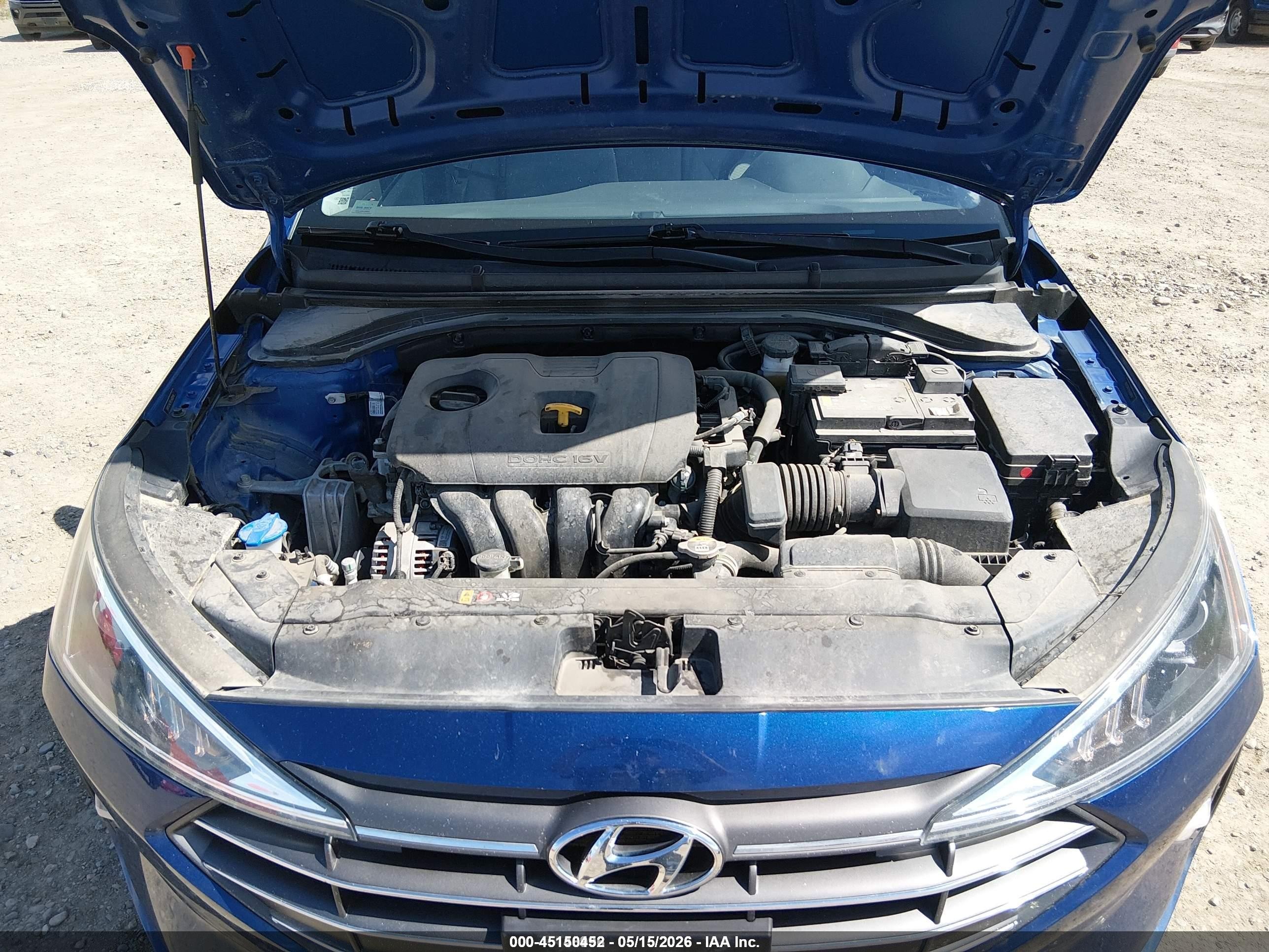 2020 Hyundai Elantra Se Blue vin: 5NPD74LF9LH600916