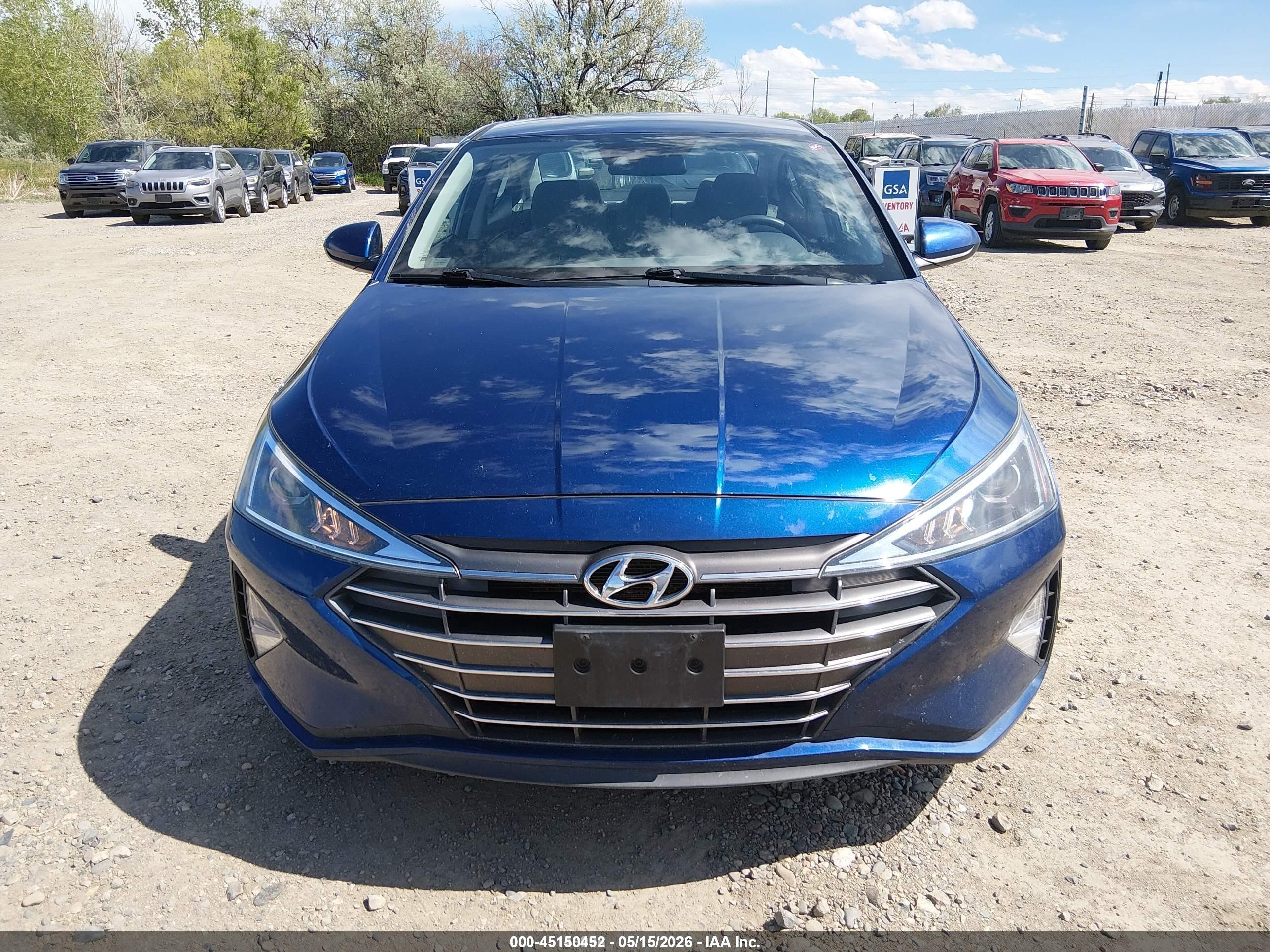 2020 Hyundai Elantra Se Blue vin: 5NPD74LF9LH600916