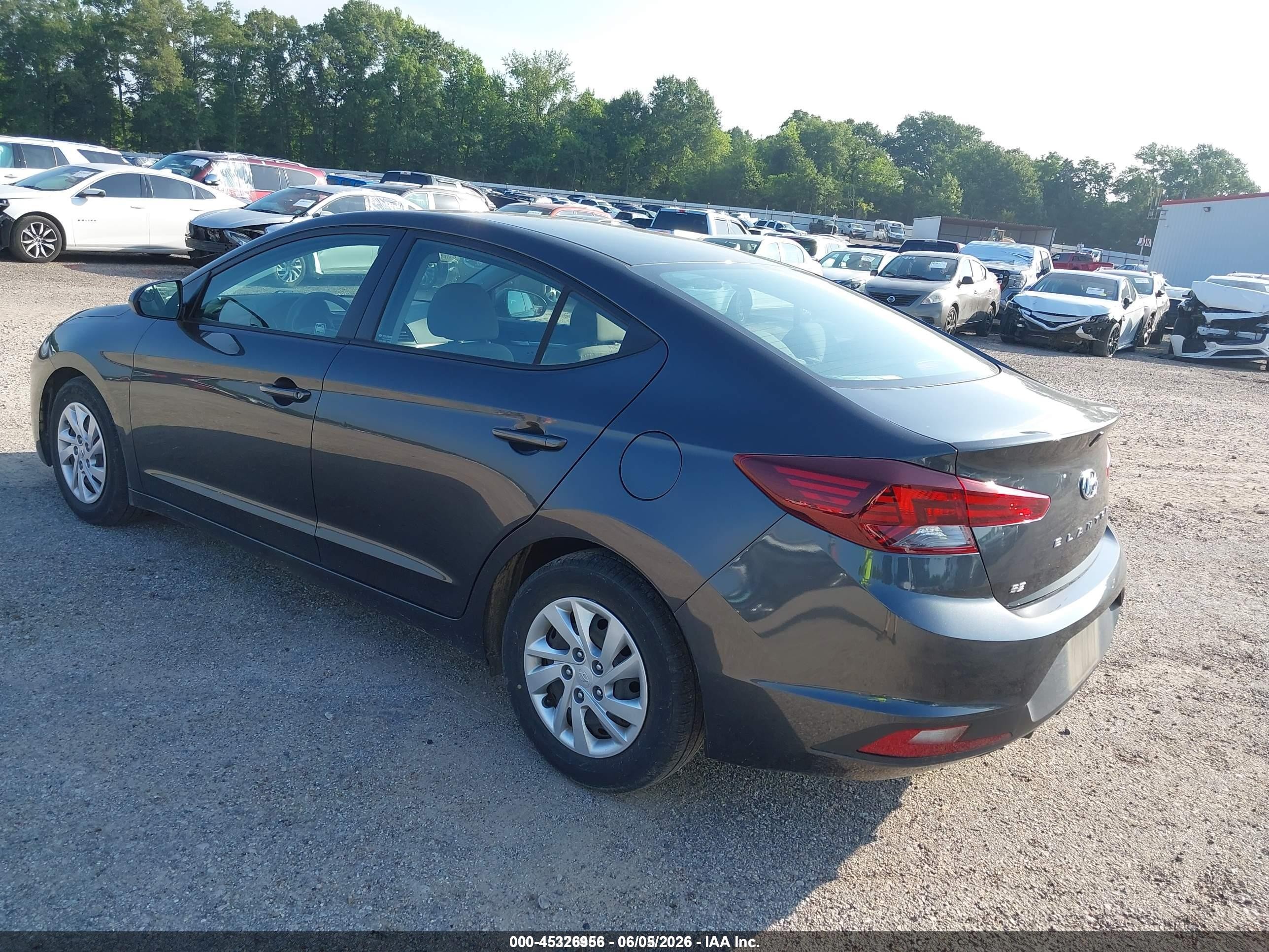 2020 Hyundai Elantra Se Black vin: 5NPD74LF9LH614816