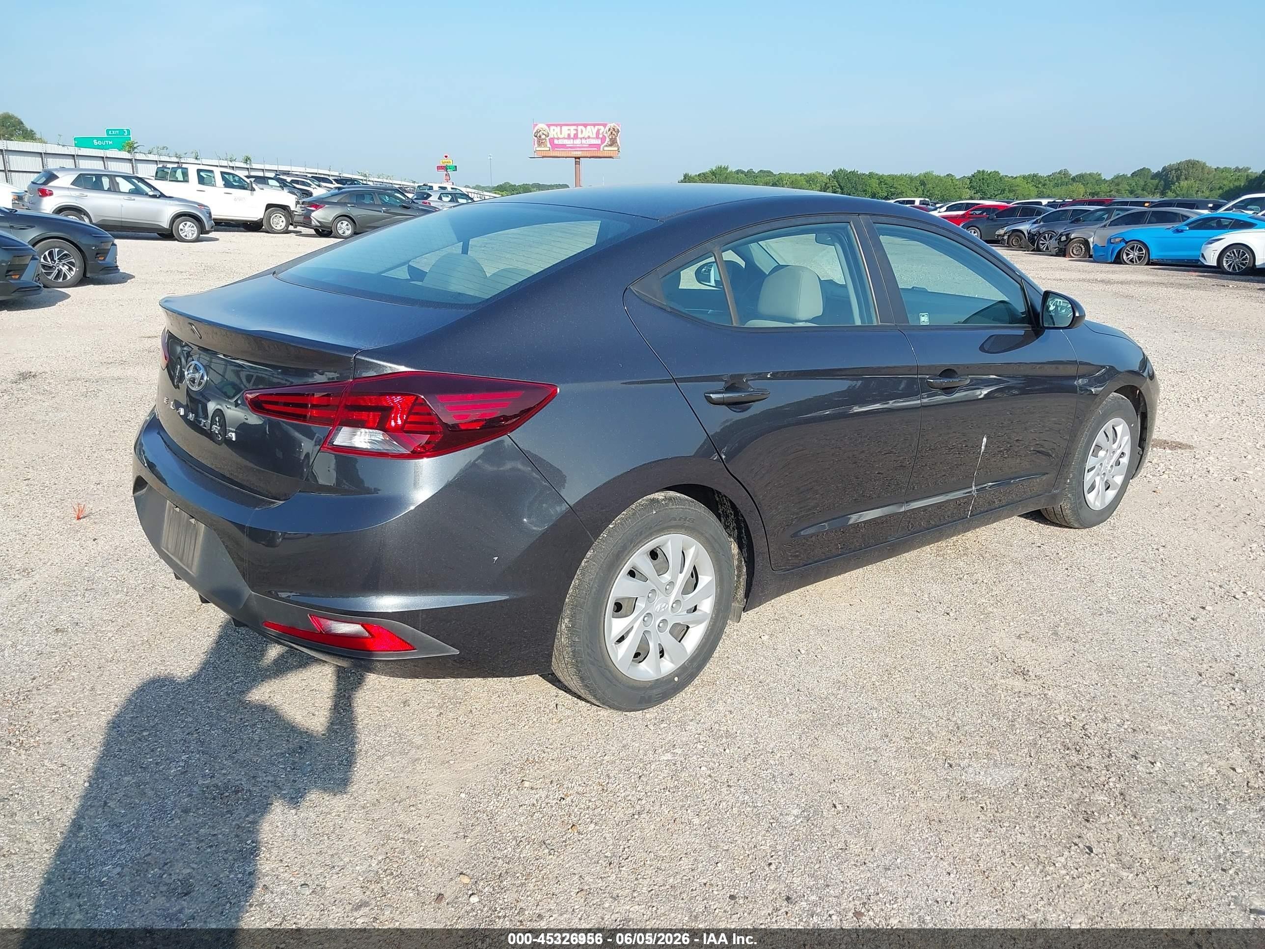 2020 Hyundai Elantra Se Black vin: 5NPD74LF9LH614816