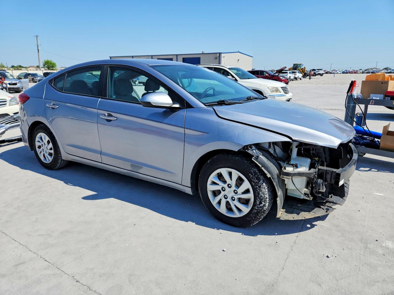 2017 Hyundai Elantra Se Silver vin: 5NPD74LFXHH113280