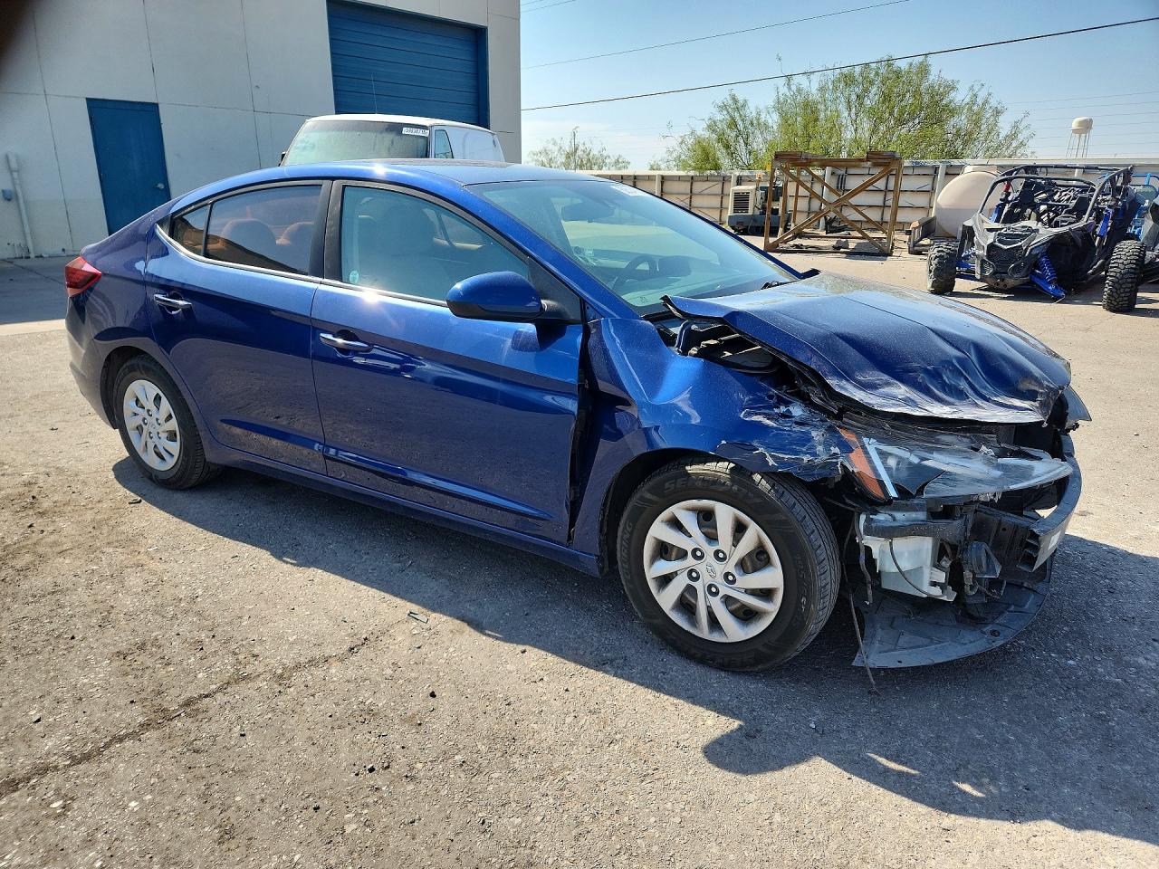 2020 Hyundai Elantra Se Blue vin: 5NPD74LFXLH565898
