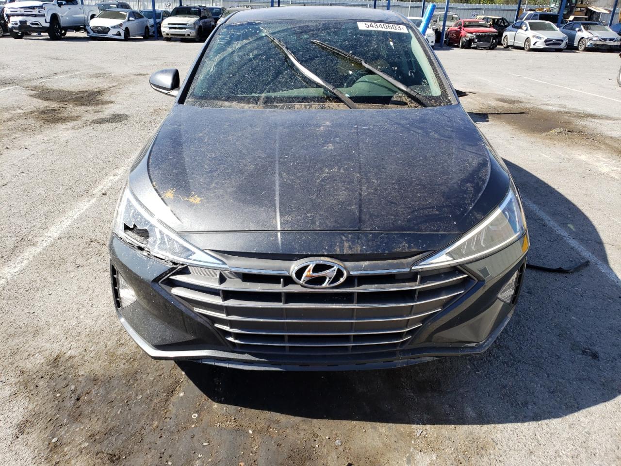 2020 Hyundai Elantra Se Gray vin: 5NPD74LFXLH605803
