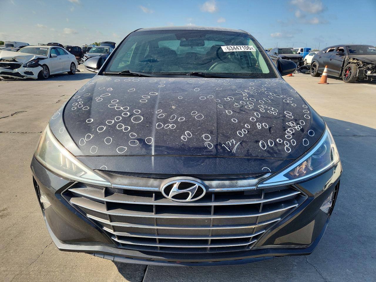 2020 Hyundai Elantra Se Gray vin: 5NPD74LFXLH605803