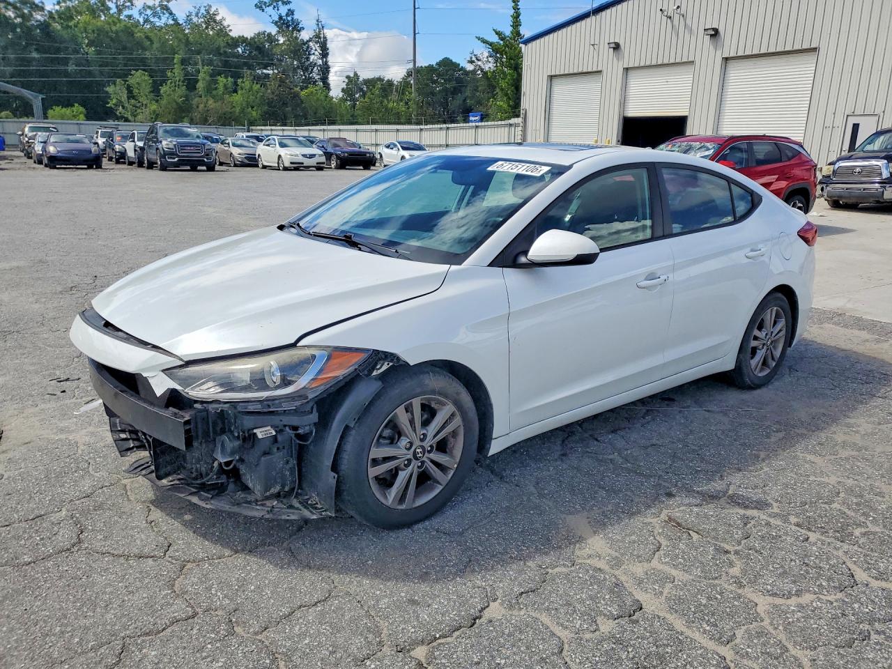 2017 Hyundai Elantra Value Edition White vin: 5NPD84LF0HH202708