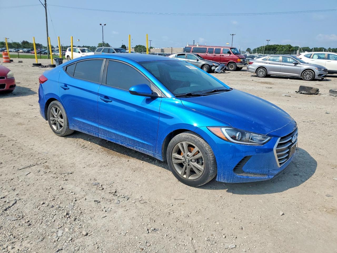 2018 Hyundai Elantra Sel Blue vin: 5NPD84LF0JH228232