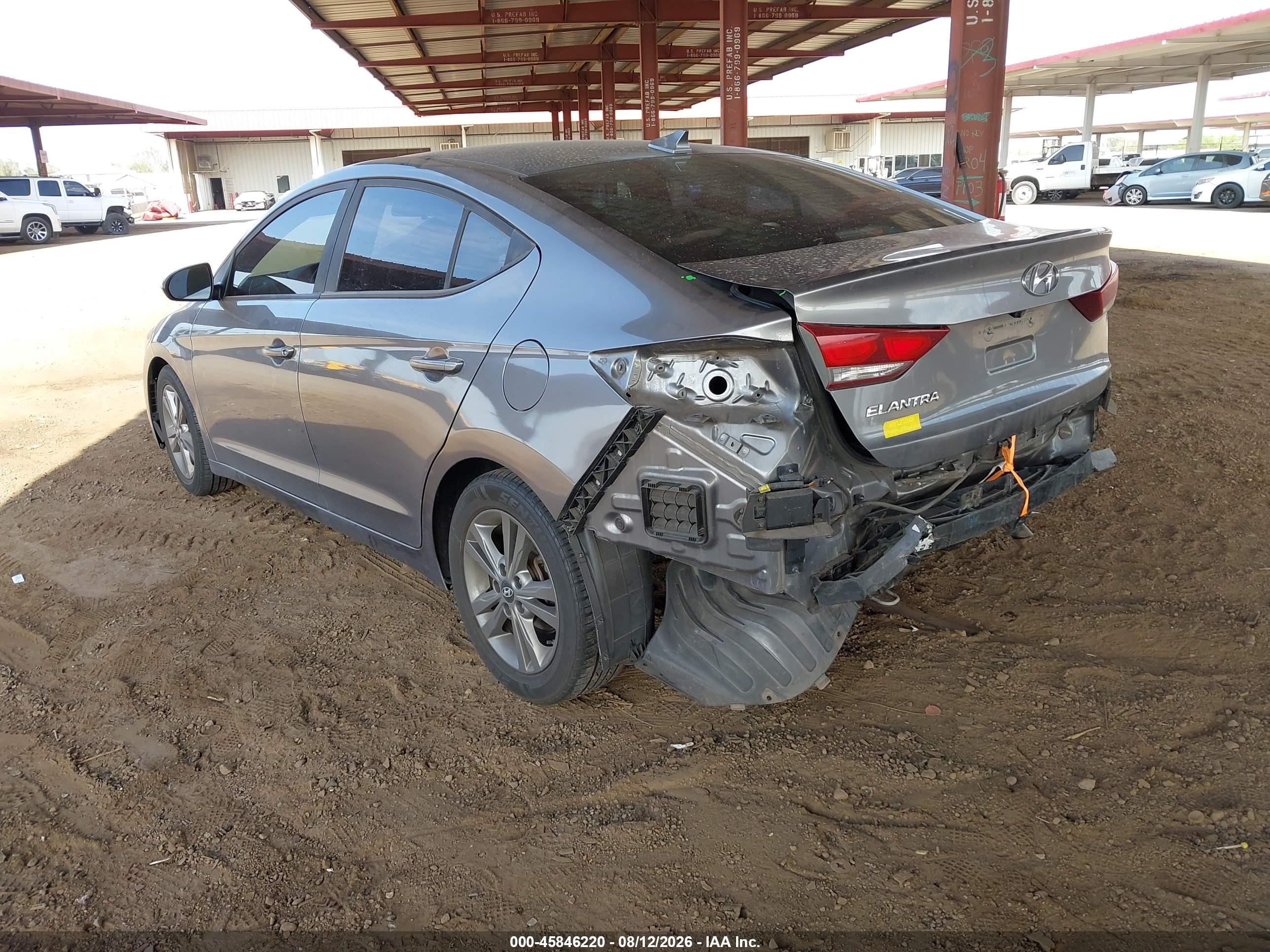 2018 Hyundai Elantra Sel Серебряный vin: 5NPD84LF0JH248528