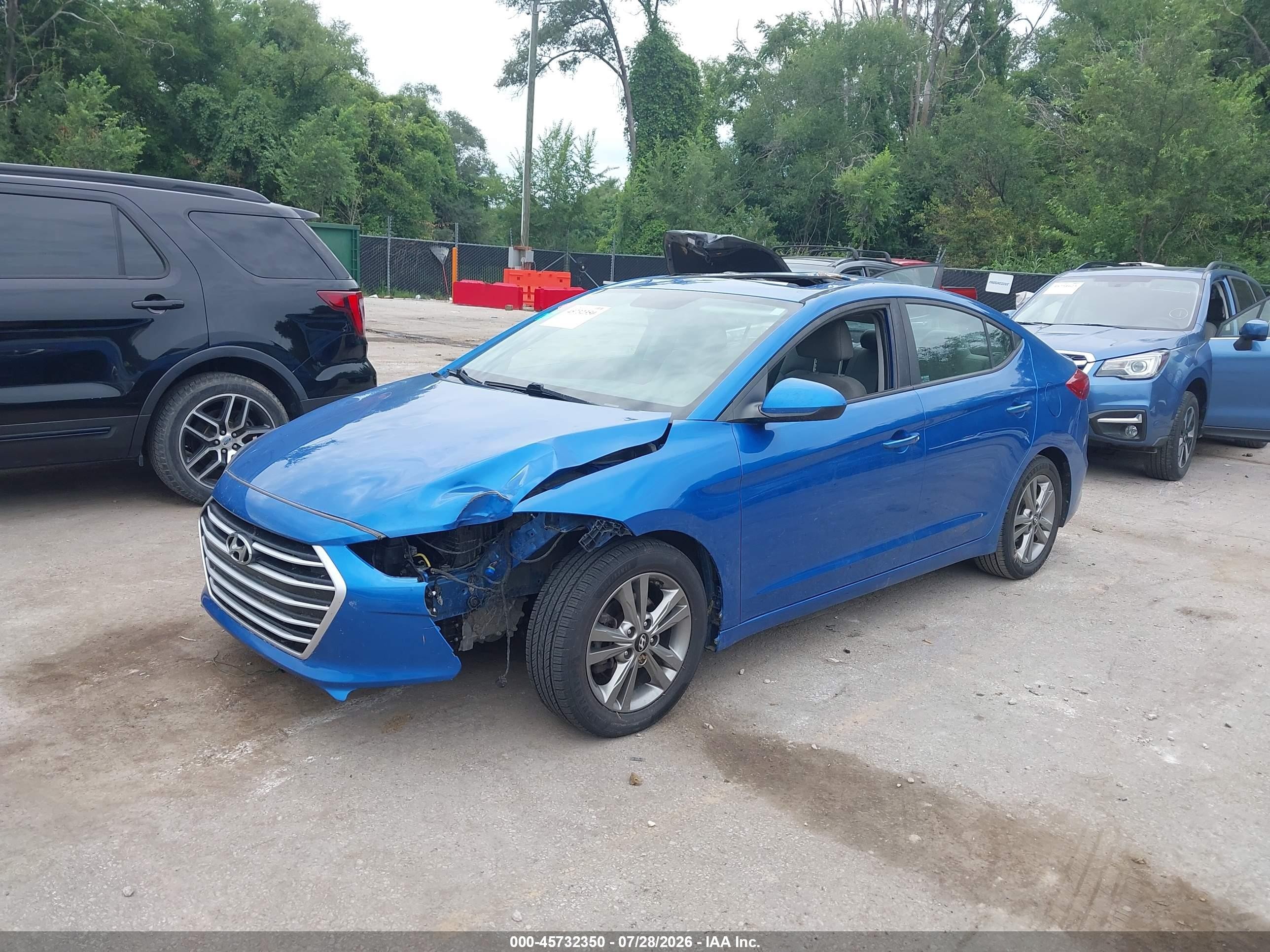 2018 Hyundai Elantra Value Edition Синий vin: 5NPD84LF0JH273252
