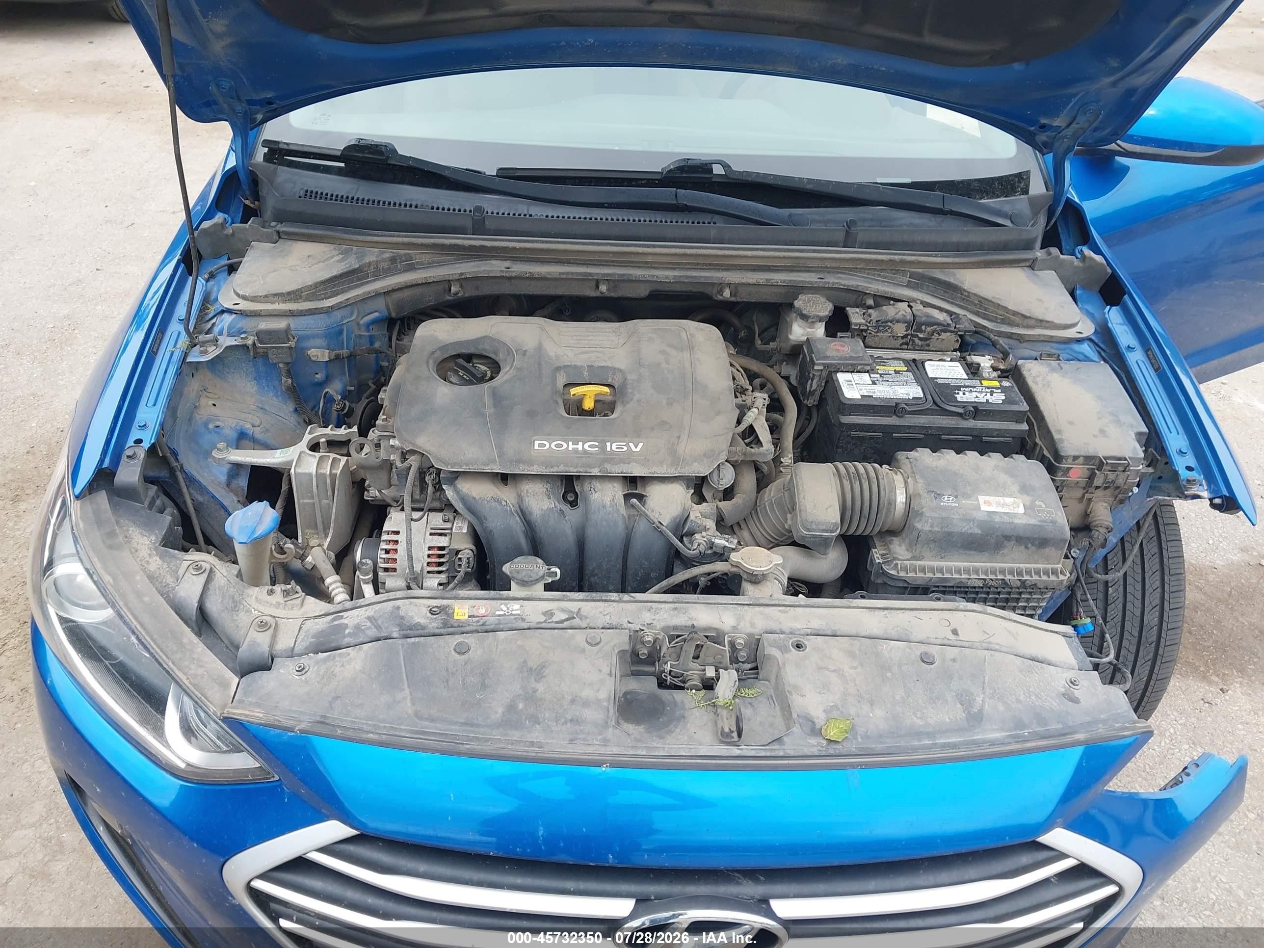 2018 Hyundai Elantra Value Edition Синий vin: 5NPD84LF0JH273252